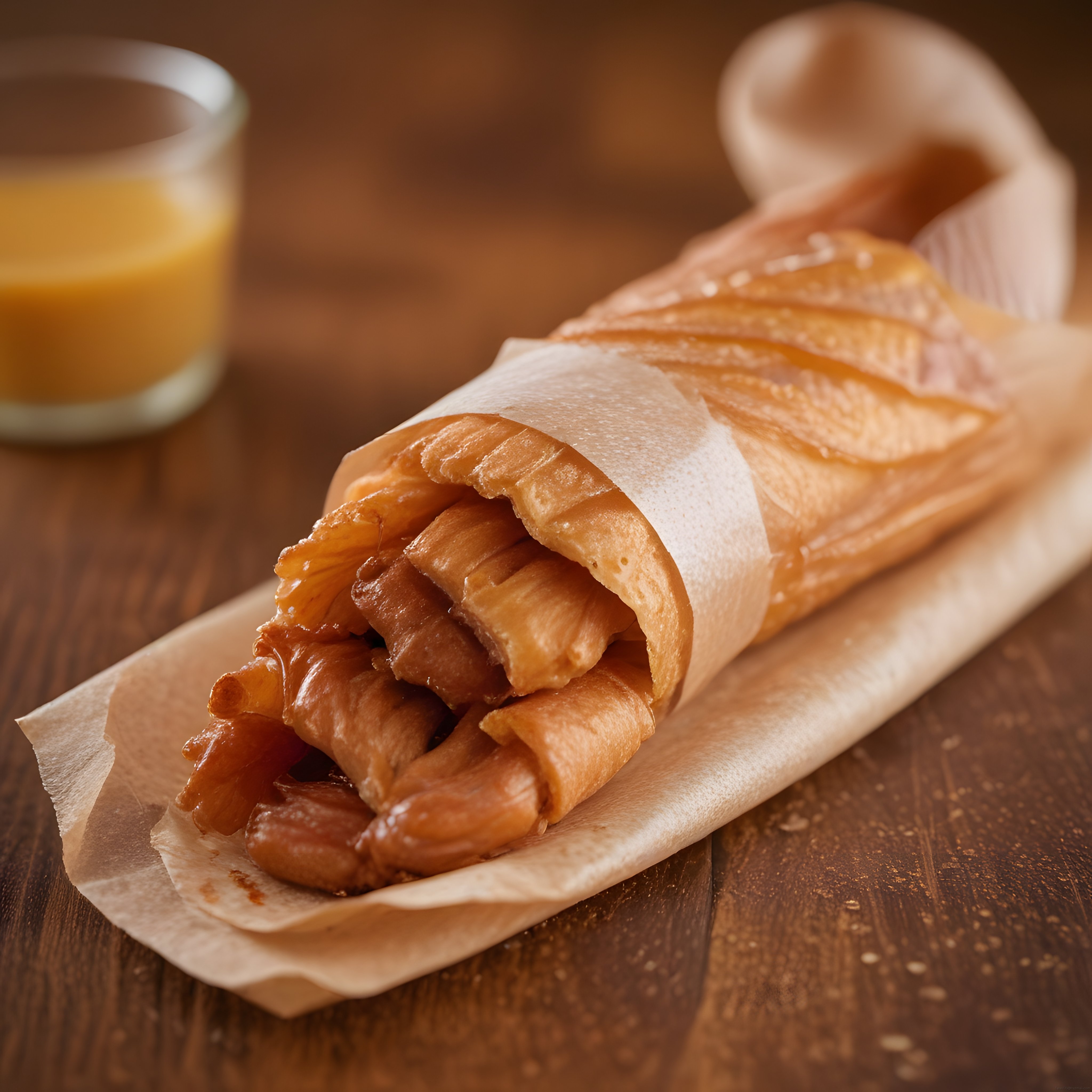 Pastırmalı Kağıt Börek ve Taze Portakal Suyu ile Kahvaltı Keyfi