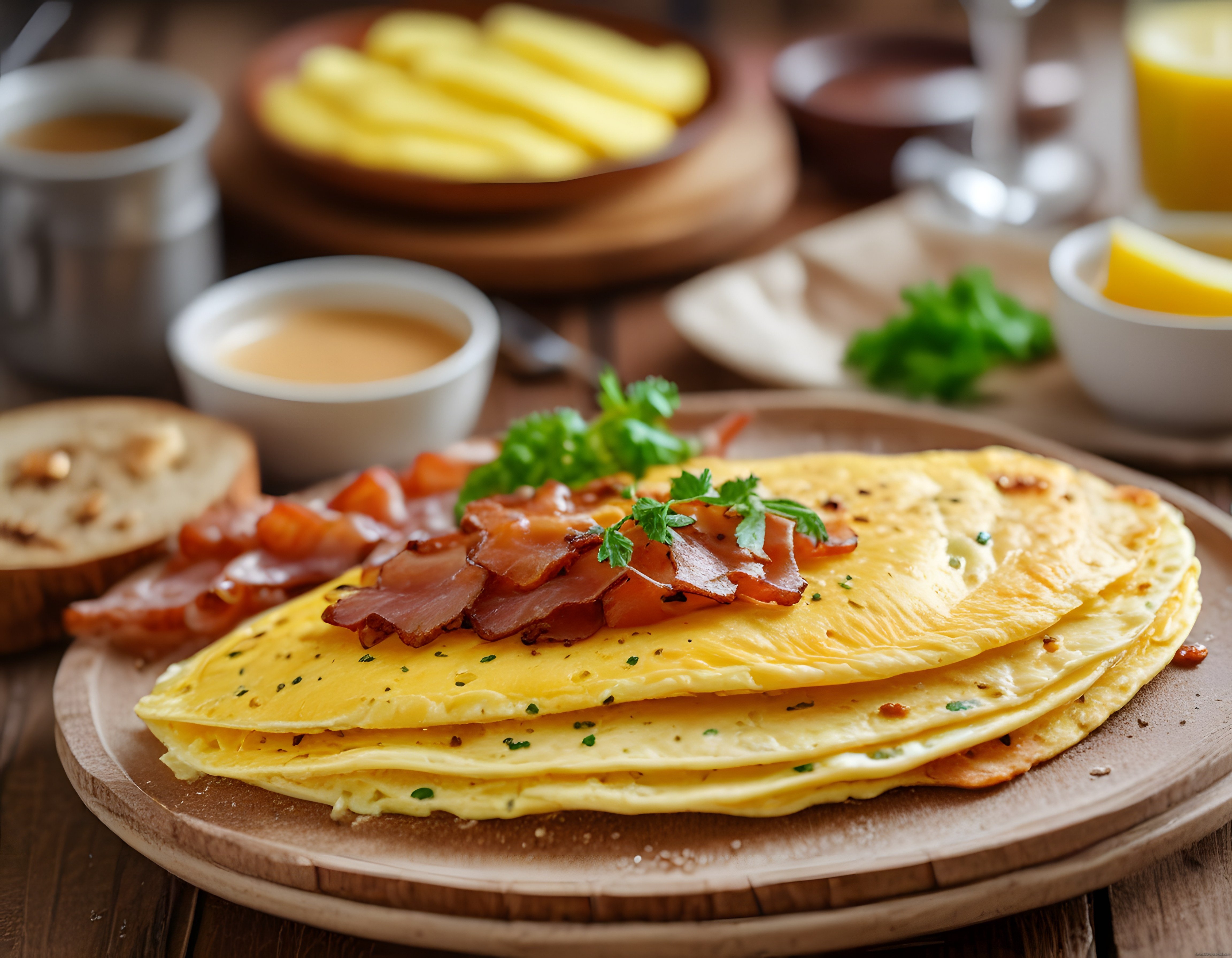 Pastırmalı Katlı Omlet ve Sıcak Kahvaltı Sofrası ile Güne Mükemmel Başlangıç