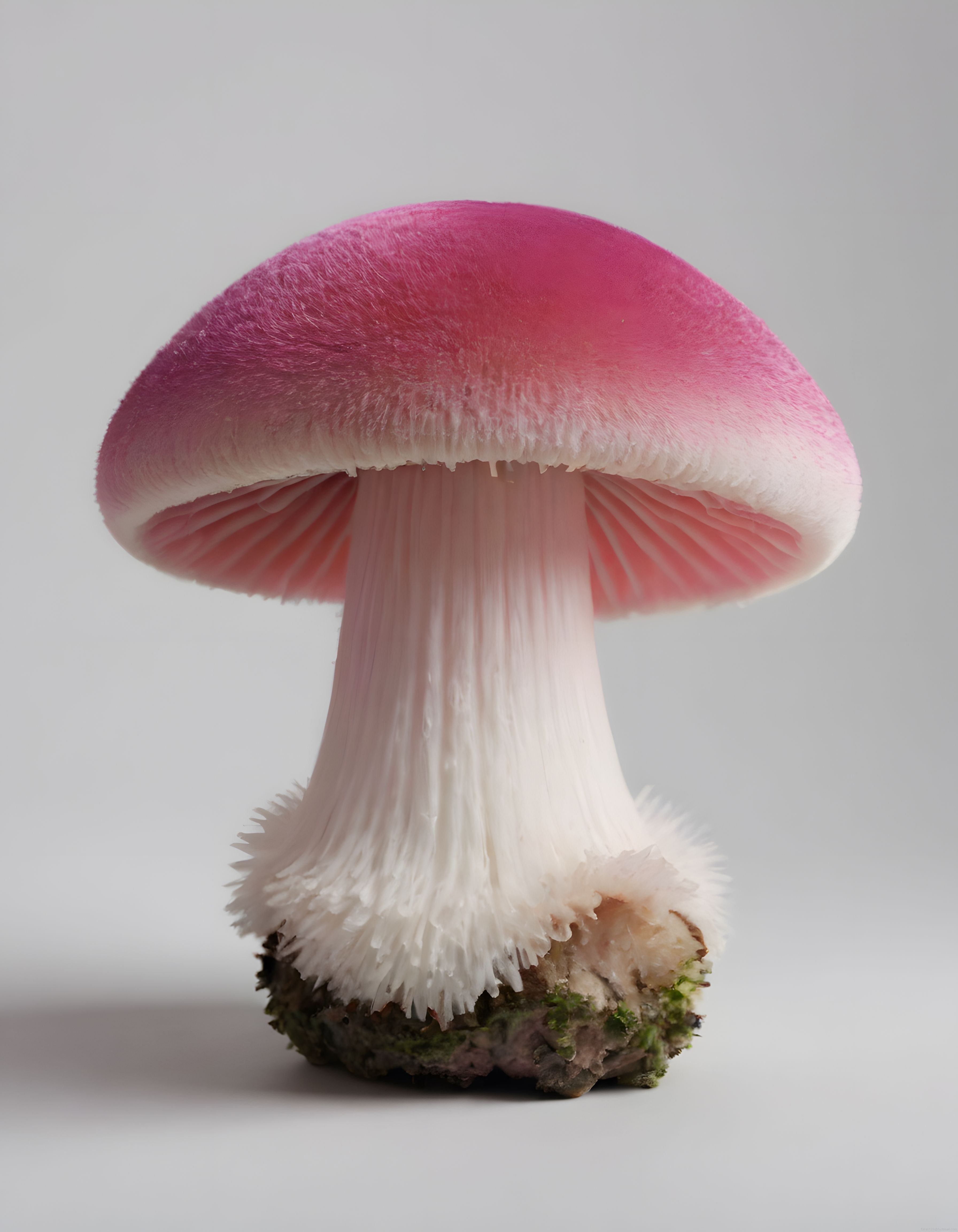 Pembe Şapkalı Mantarın Yakın Çekim Doğal Güzelliği ve Estetik Detayları