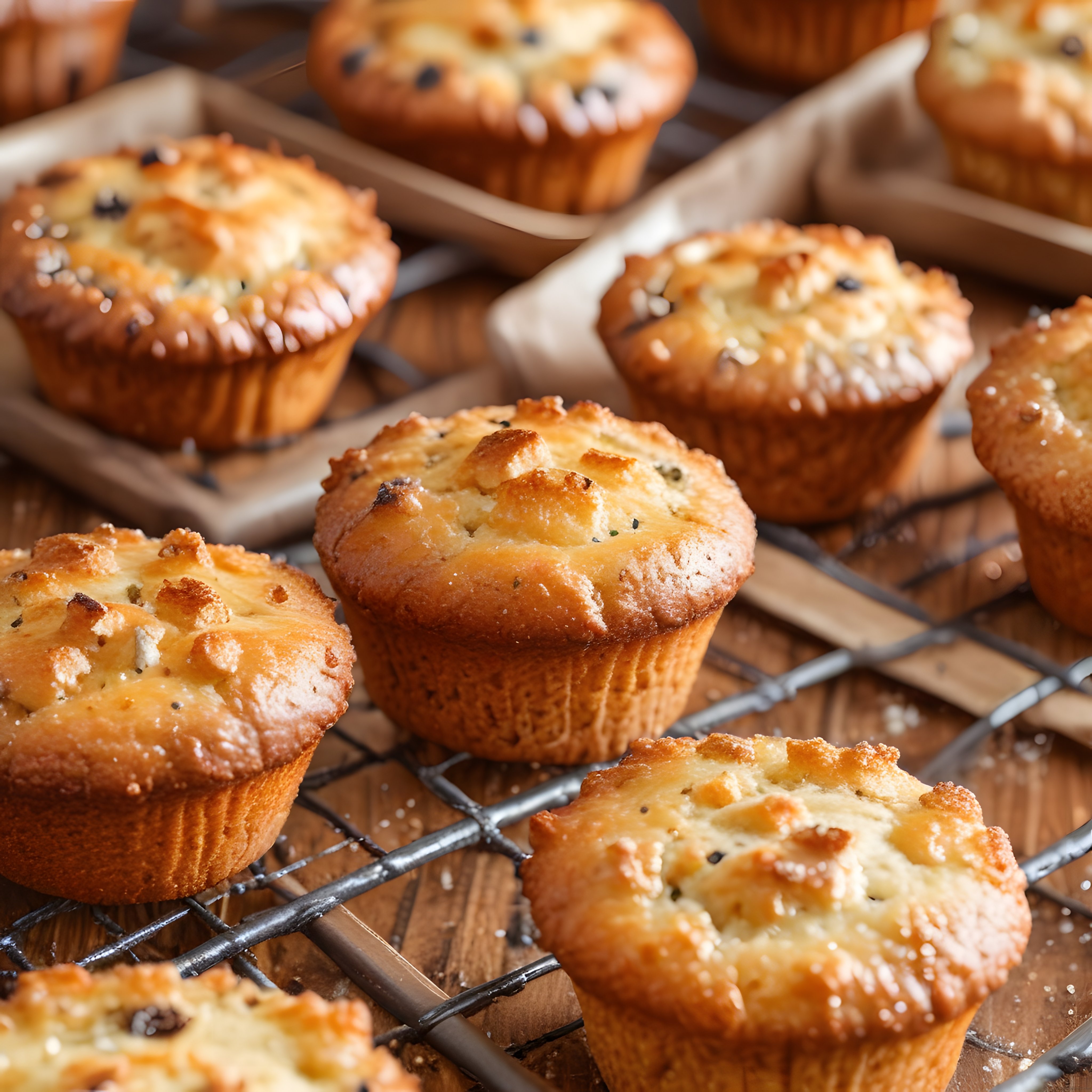 Peynirli Otlu Tuzlu Muffinlerle Kahvaltı Keyfi ve Pratik Tarif