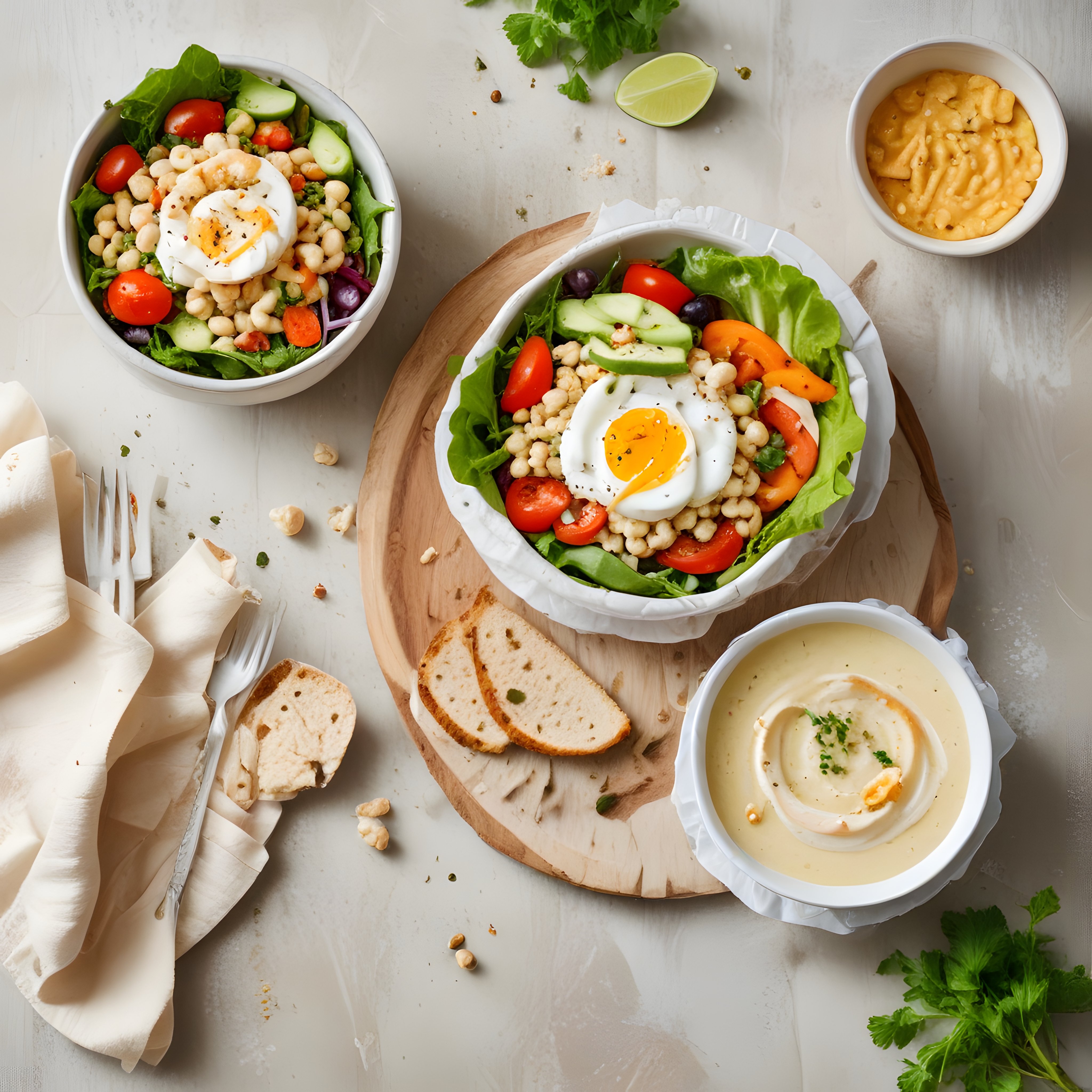 Poached Yumurtalı ve Avokadolu Sağlıklı Brunch Kasesi ile Ev Yapımı Soslar