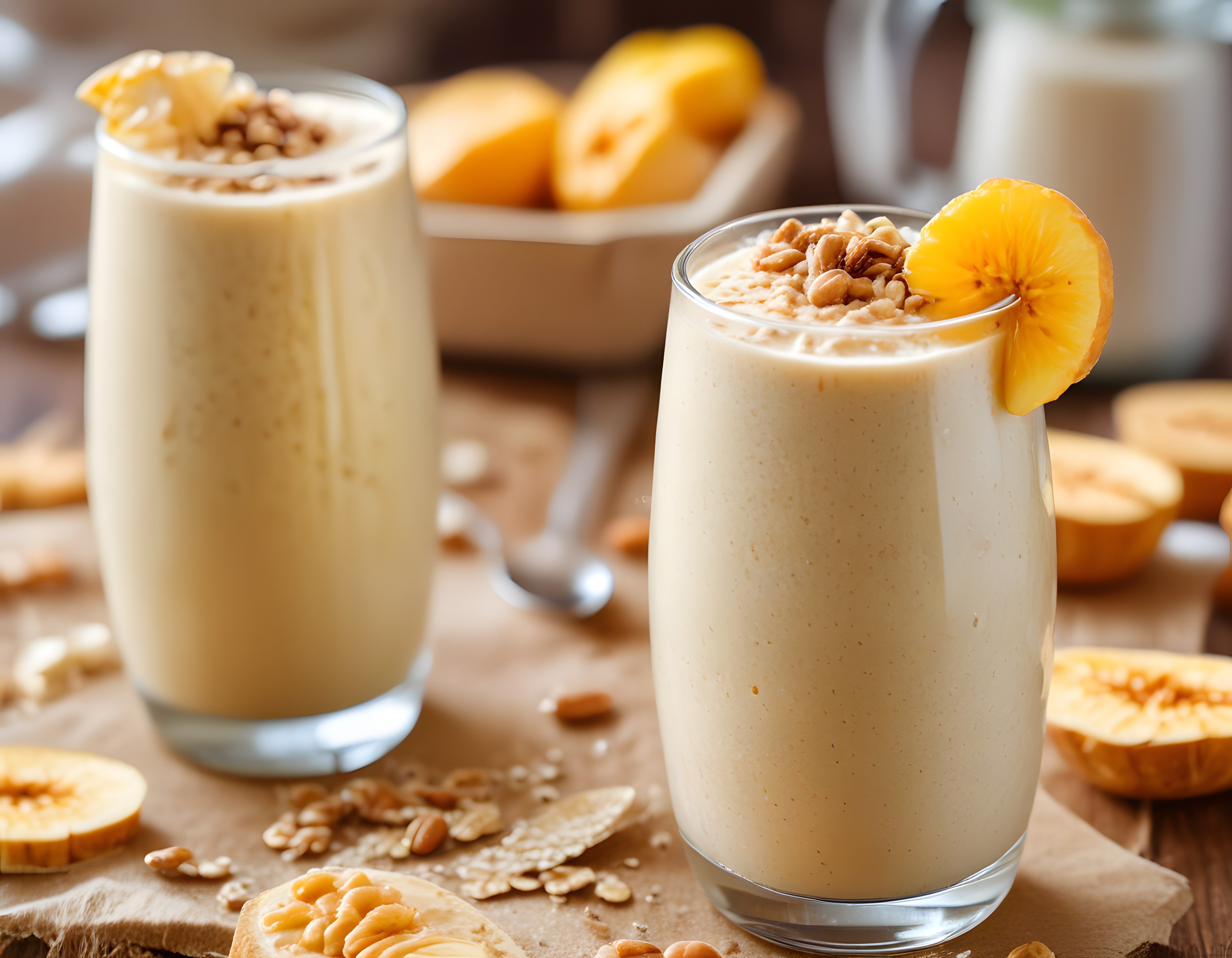 Portakallı ve Muzlu Ev Yapımı Smoothie: Sağlıklı Kahvaltı İçeceği Tarifi