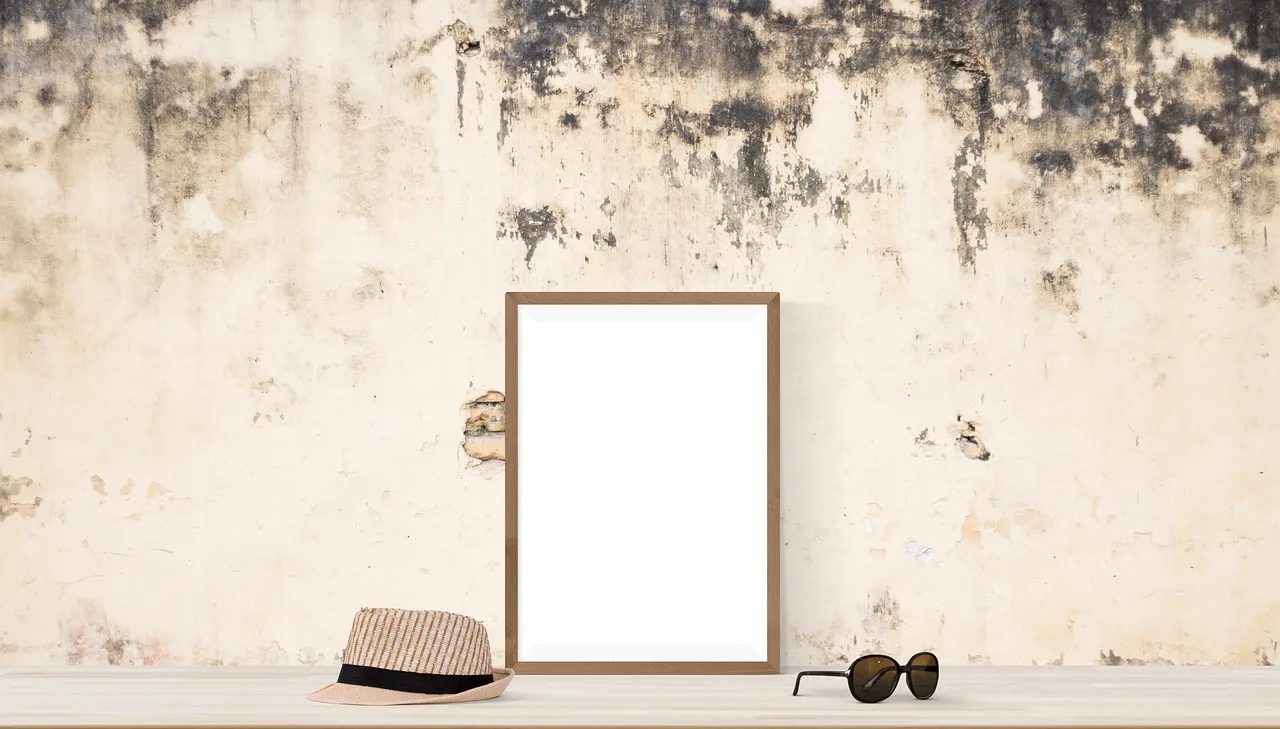 Poster mockup duvar iç mekan tasarımı