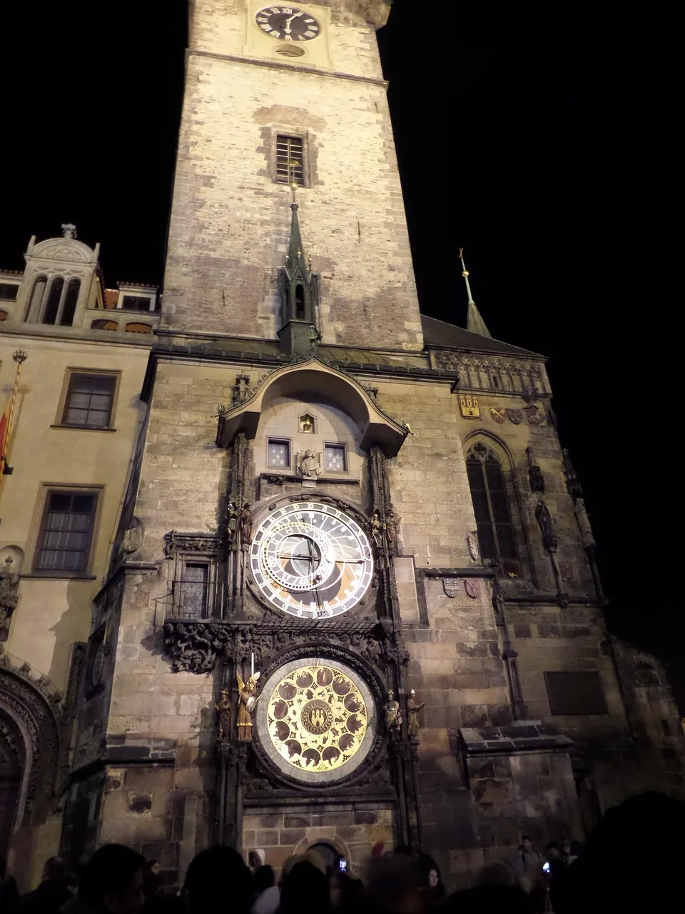 Prag astronomik saat kule manzarası - tarihi yapı