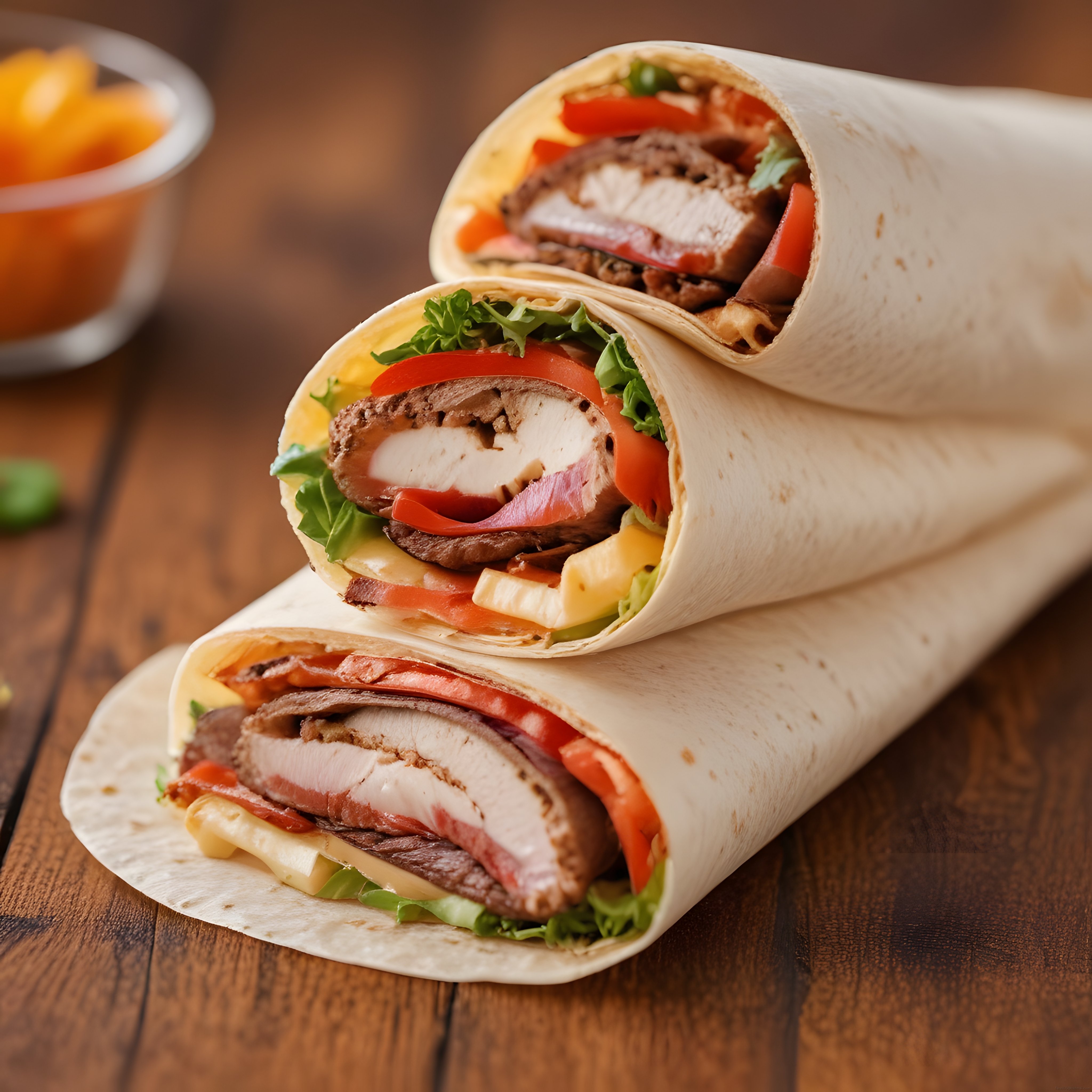 Pratik Tavuklu Wrap Tarifi: Tortilla Arasında Izgara Tavuk ve Sebzeler