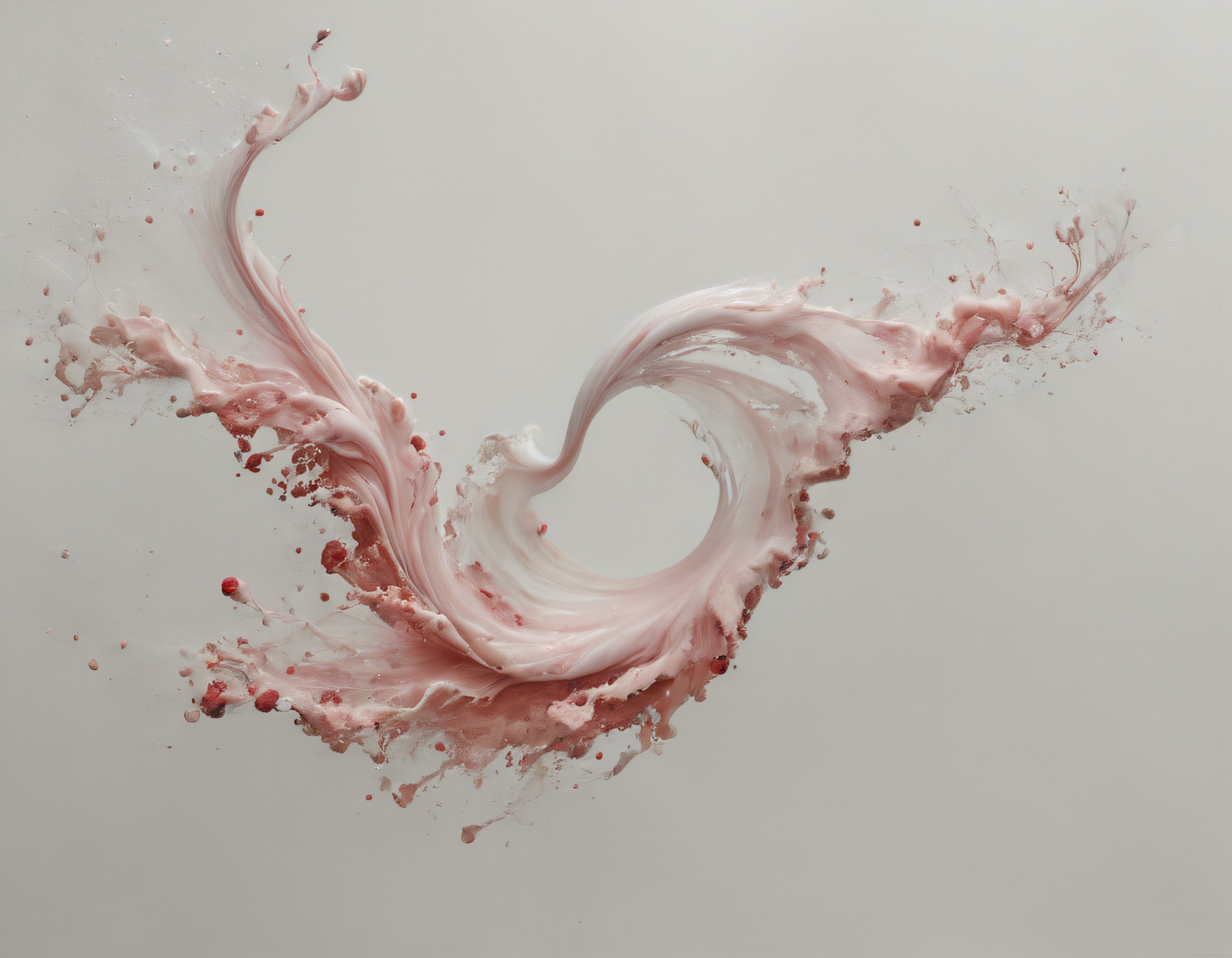Pudra Pembesi Sıvı Splash: Görsellerde Akıcı Hareket ve Minimal Estetik