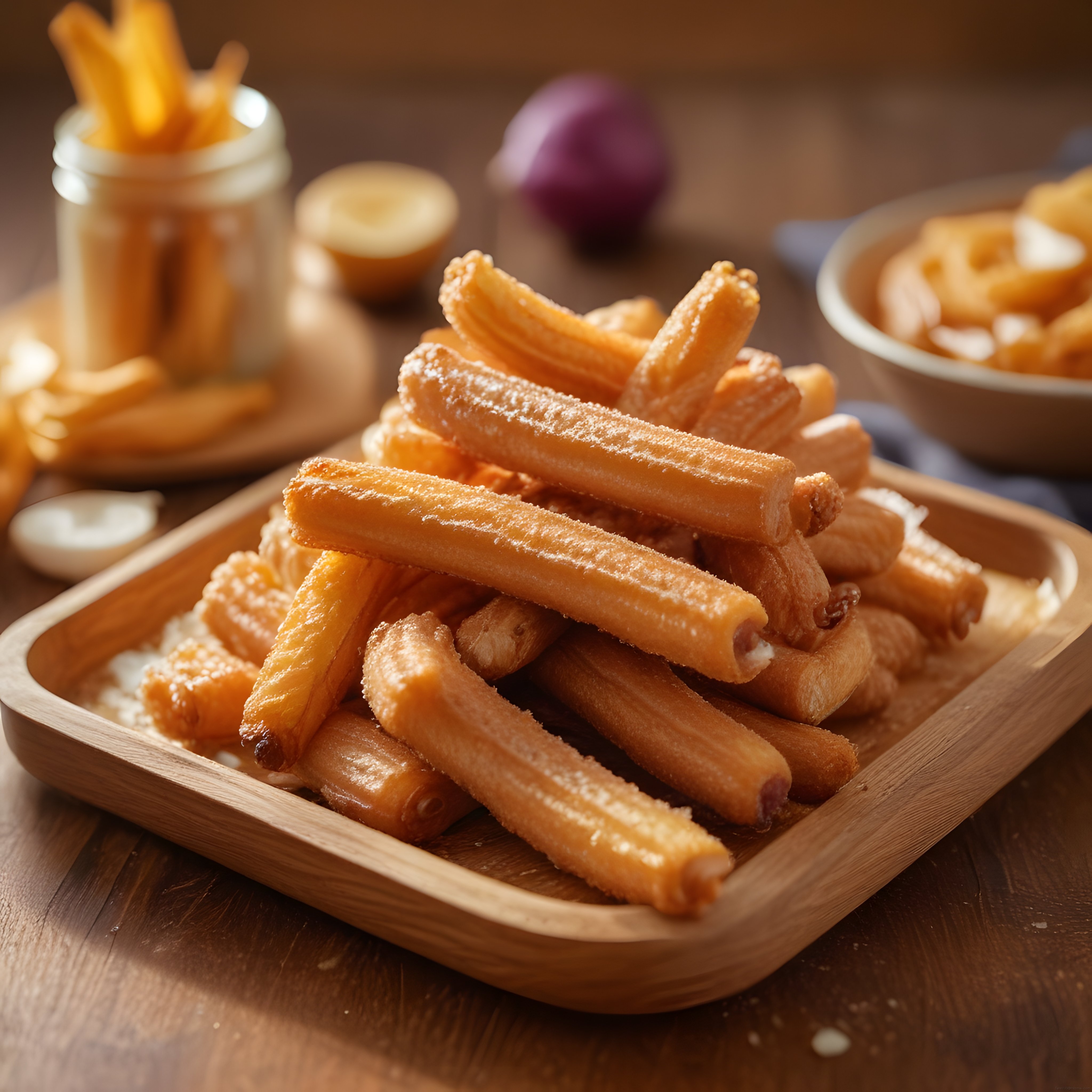 Pudra Şekerli Churros ve Sıcak Çikolata Sosu ile Eşsiz Tatlı Deneyimi
