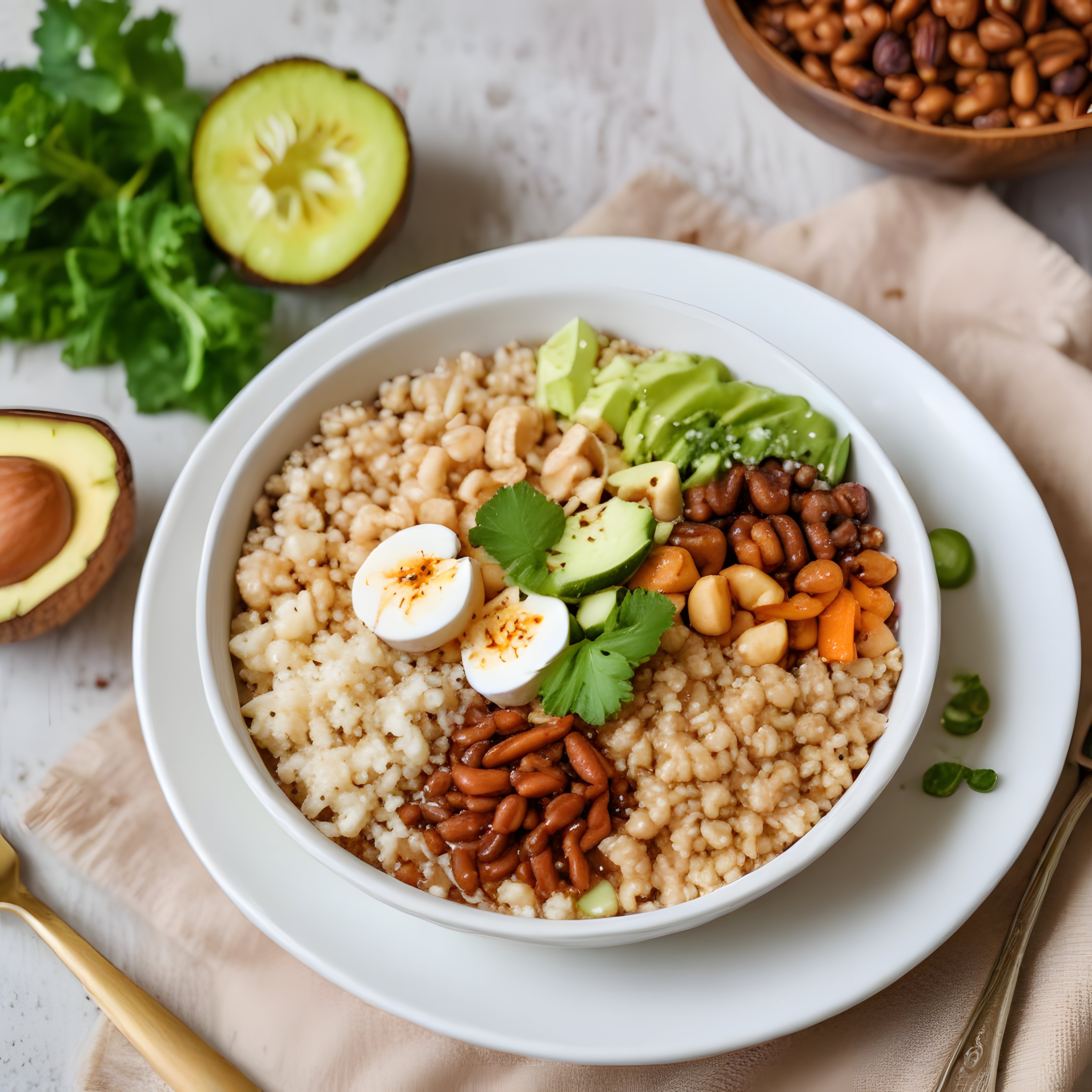 Quinoa Tabanlı Avokado ve Baklagilli Besleyici Protein Kasesi Tarifi