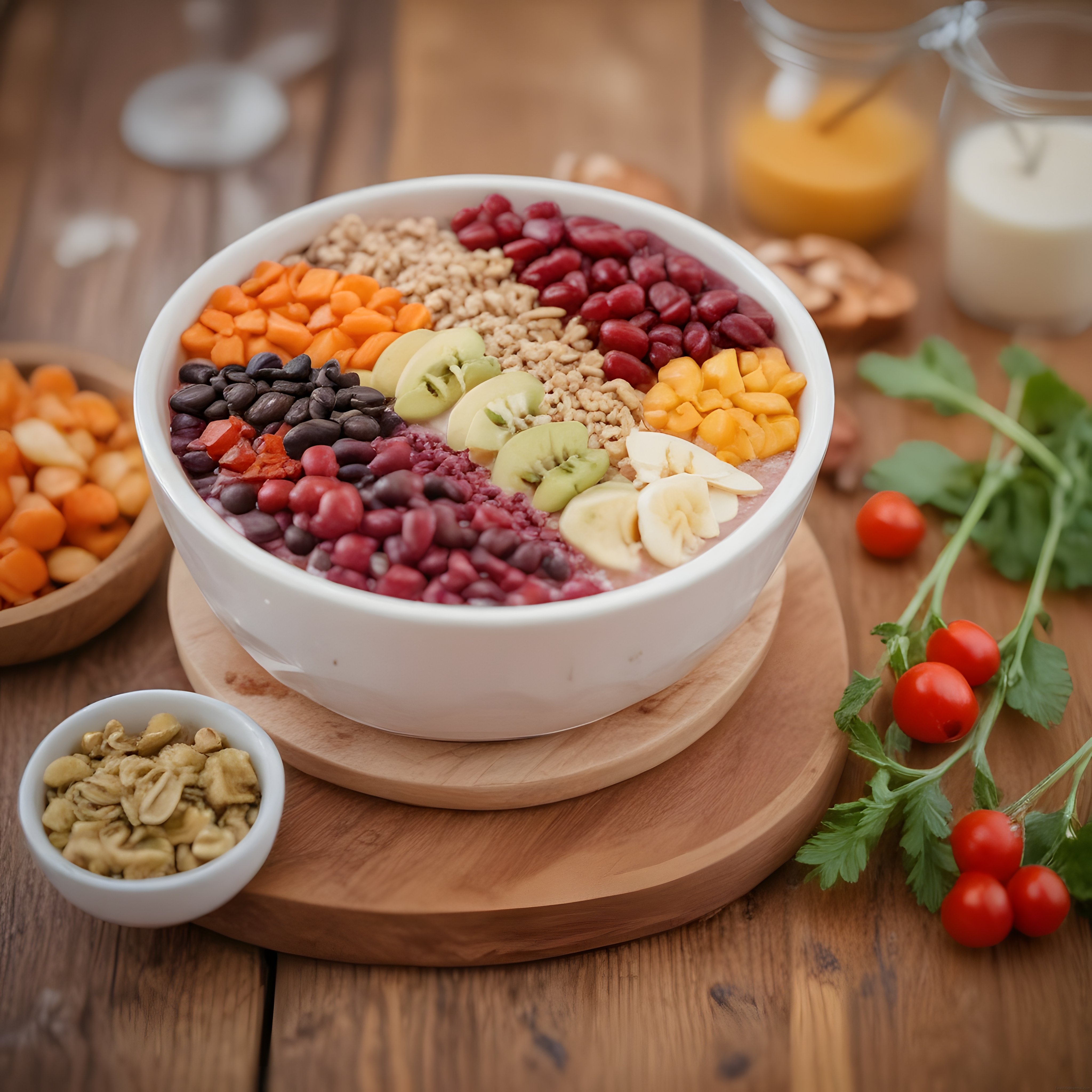 Rengarenk Buddha Bowl: Taze Sebzeler ve Baklagillerle Besleyici Vegan Kase