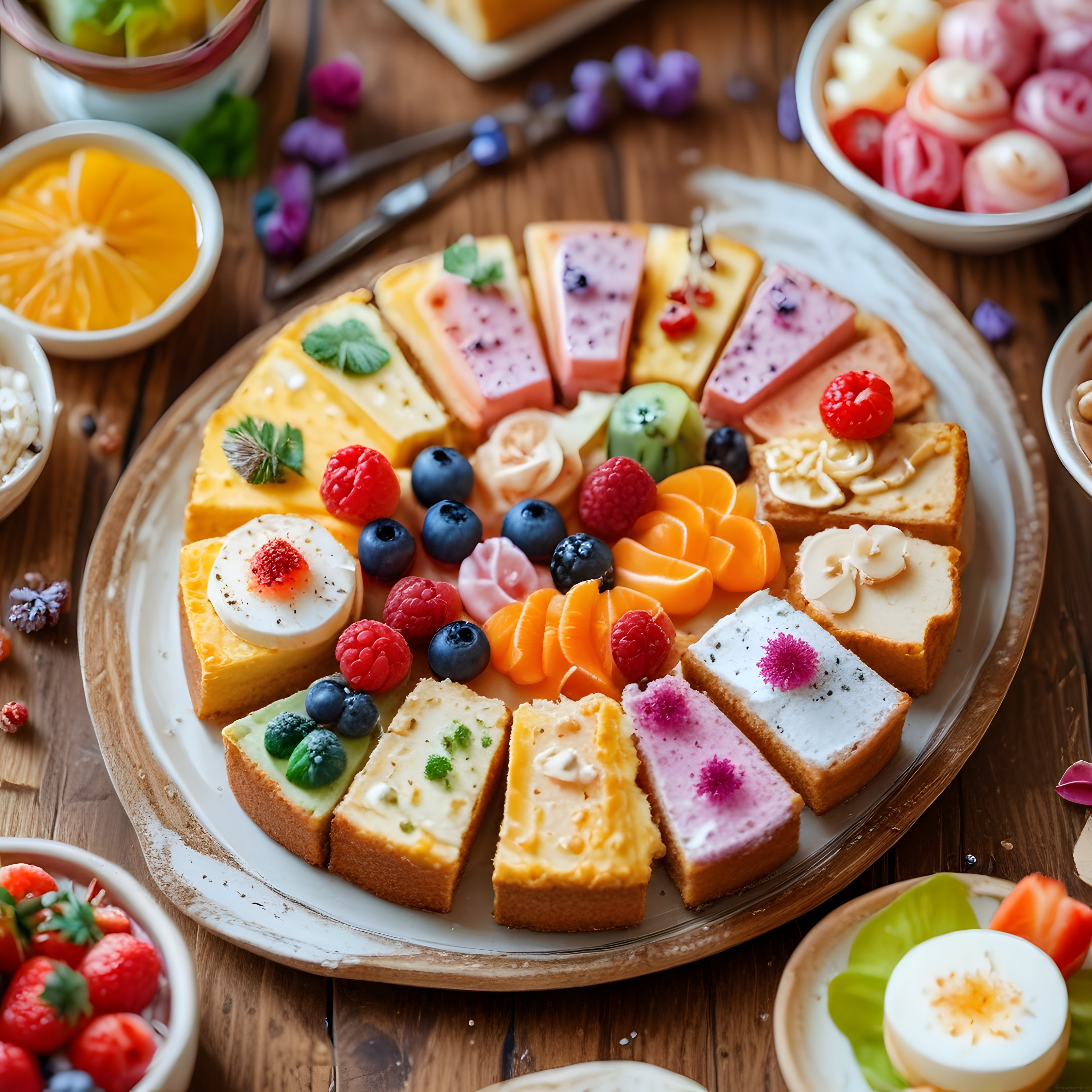 Rengarenk meyveli kahvaltı tabağı: Sağlıklı ve lezzetli brunch deneyimi
