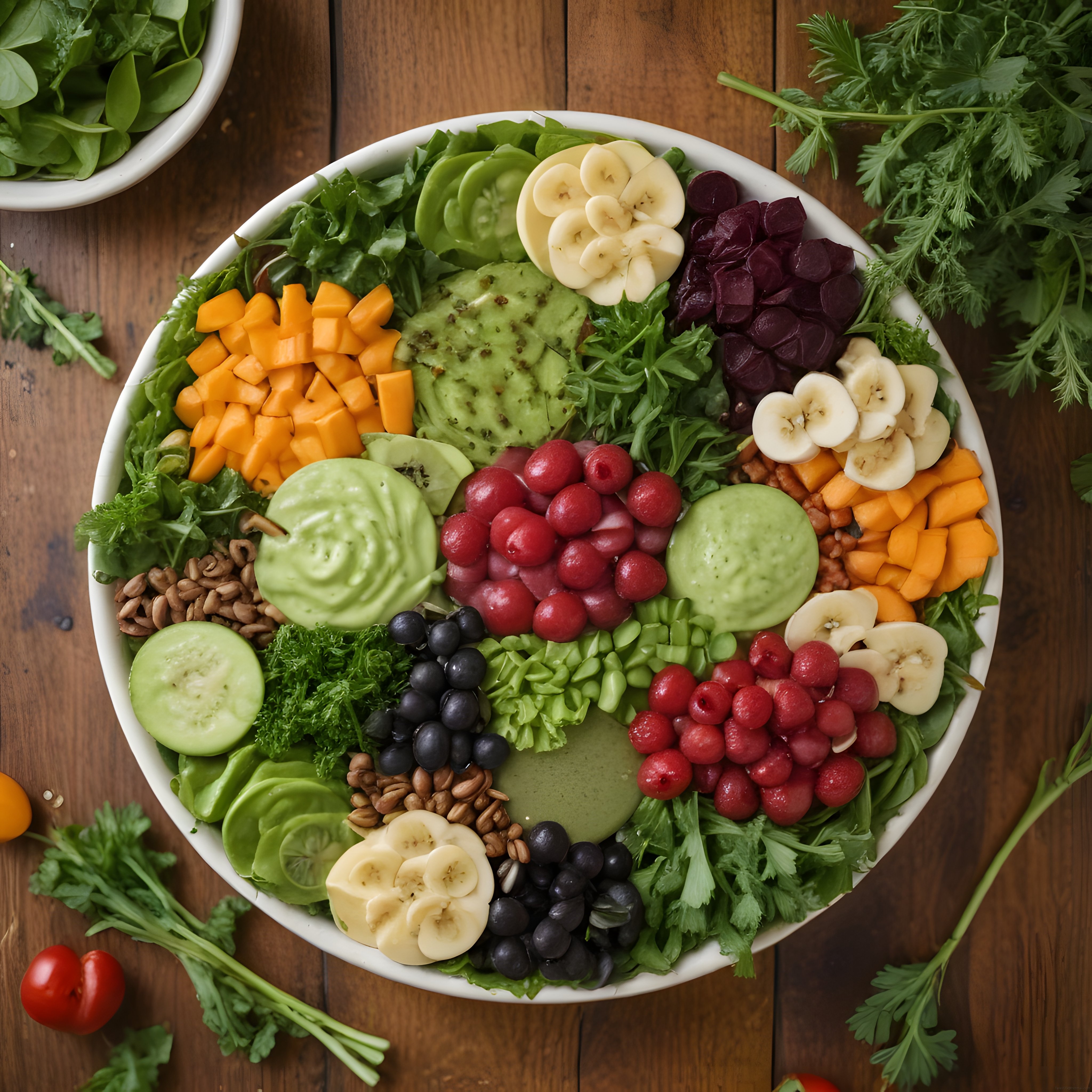 Rengarenk Vegan Buddha Kasesi: Taze Sebze ve Meyvelerle Sağlıklı Bir Öğün