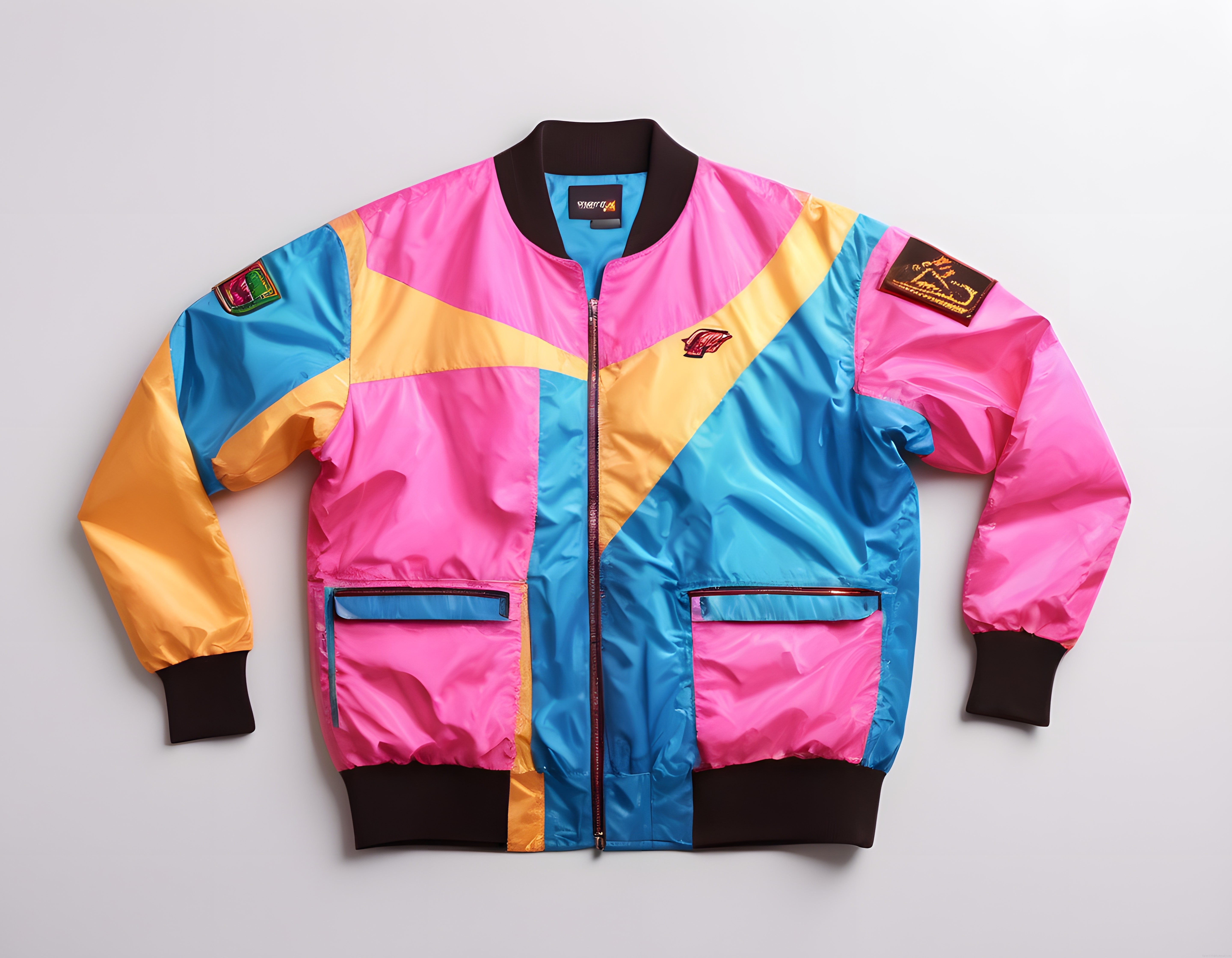 Renk Bloklu Vintage Bomber Ceket ve 90'lar Sokak Modası İlhamı