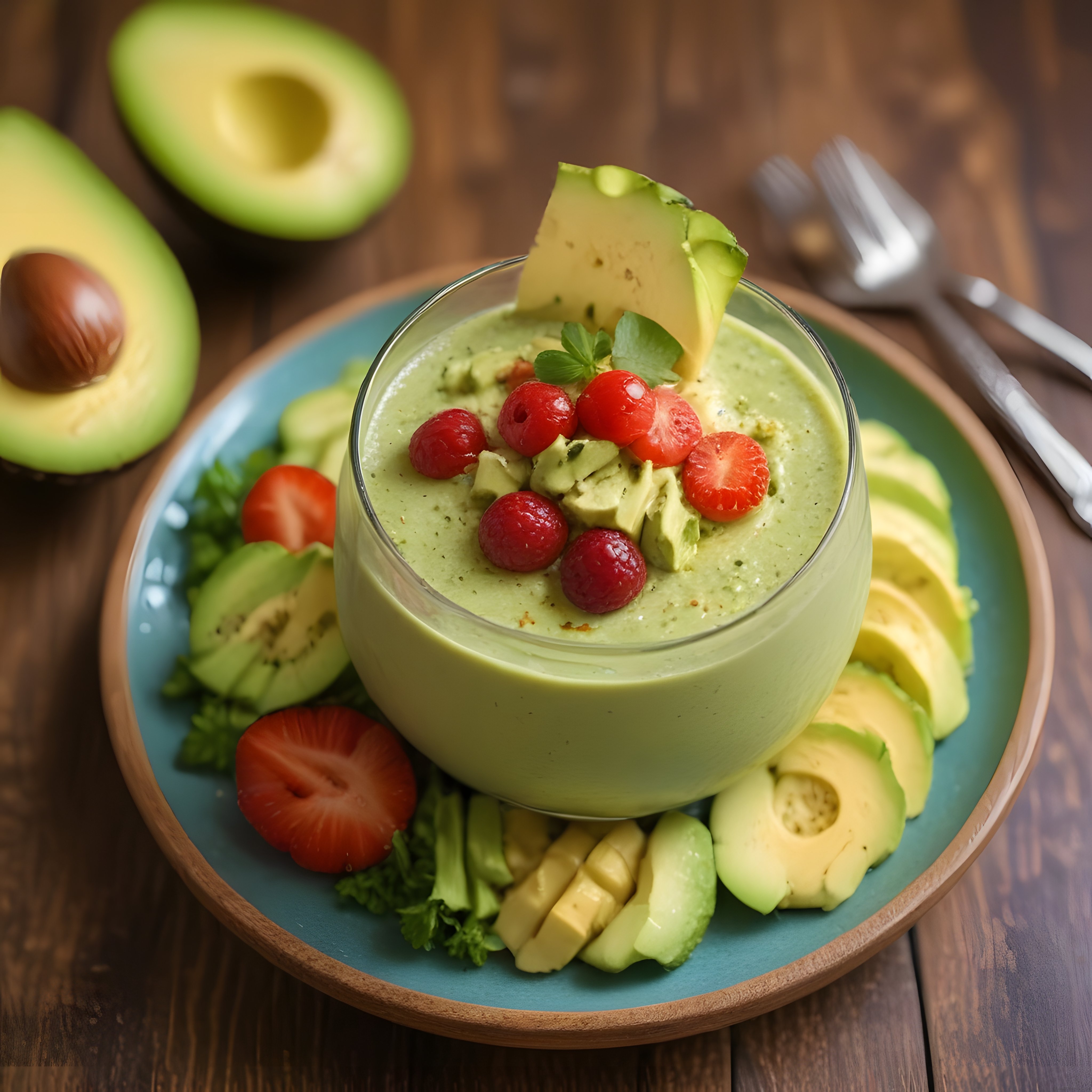 Renkli Avokado Smoothie Bowl: Ahududu ve Çilekli Sağlıklı Kahvaltı Tarifi