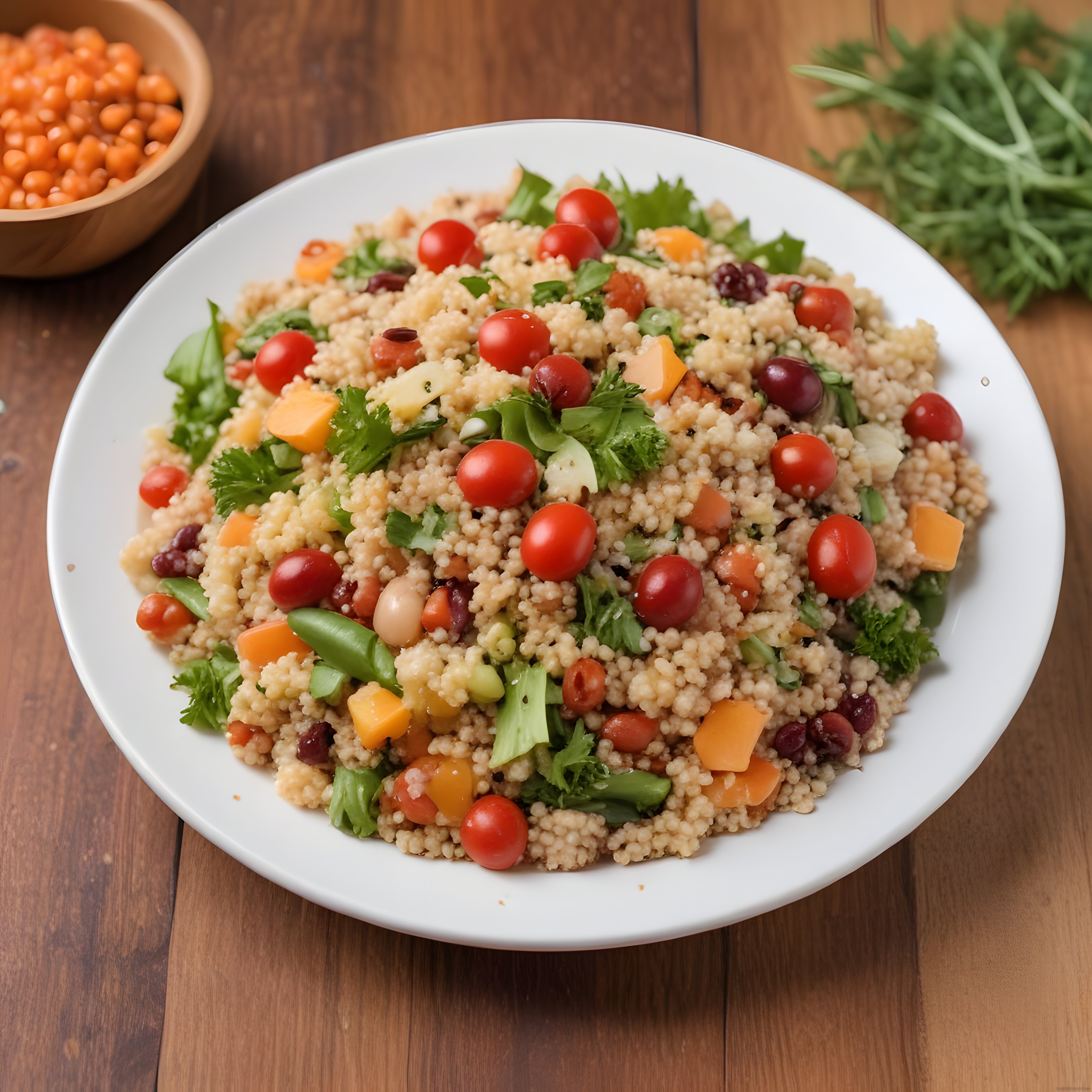 Renkli Bakliyatlı Kuskus Salatası ile Sağlıklı ve Doyurucu Bir Öğün
