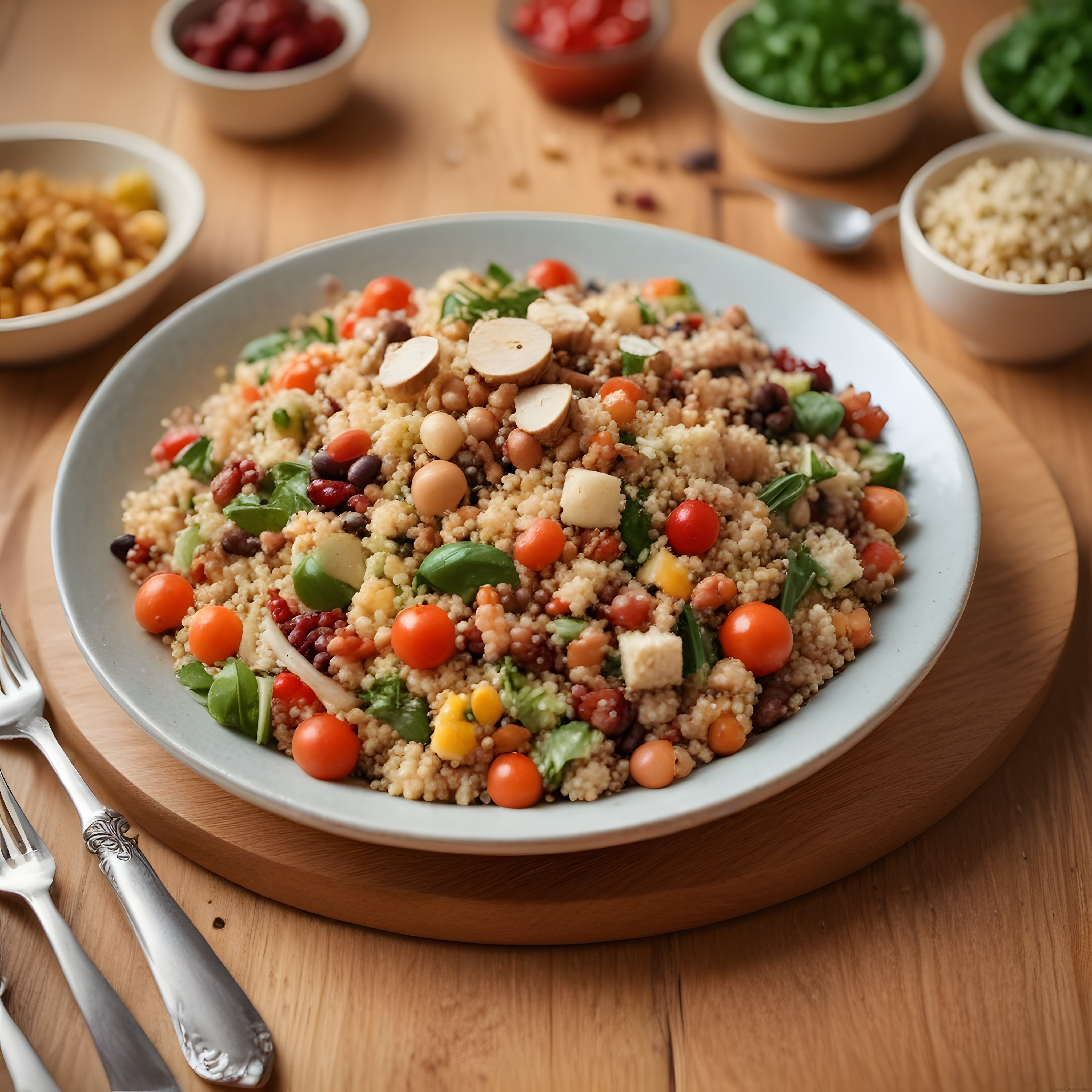 Renkli Bakliyatlı Kuskus Salatası: Sağlıklı ve Lezzetli Akdeniz Tarifi