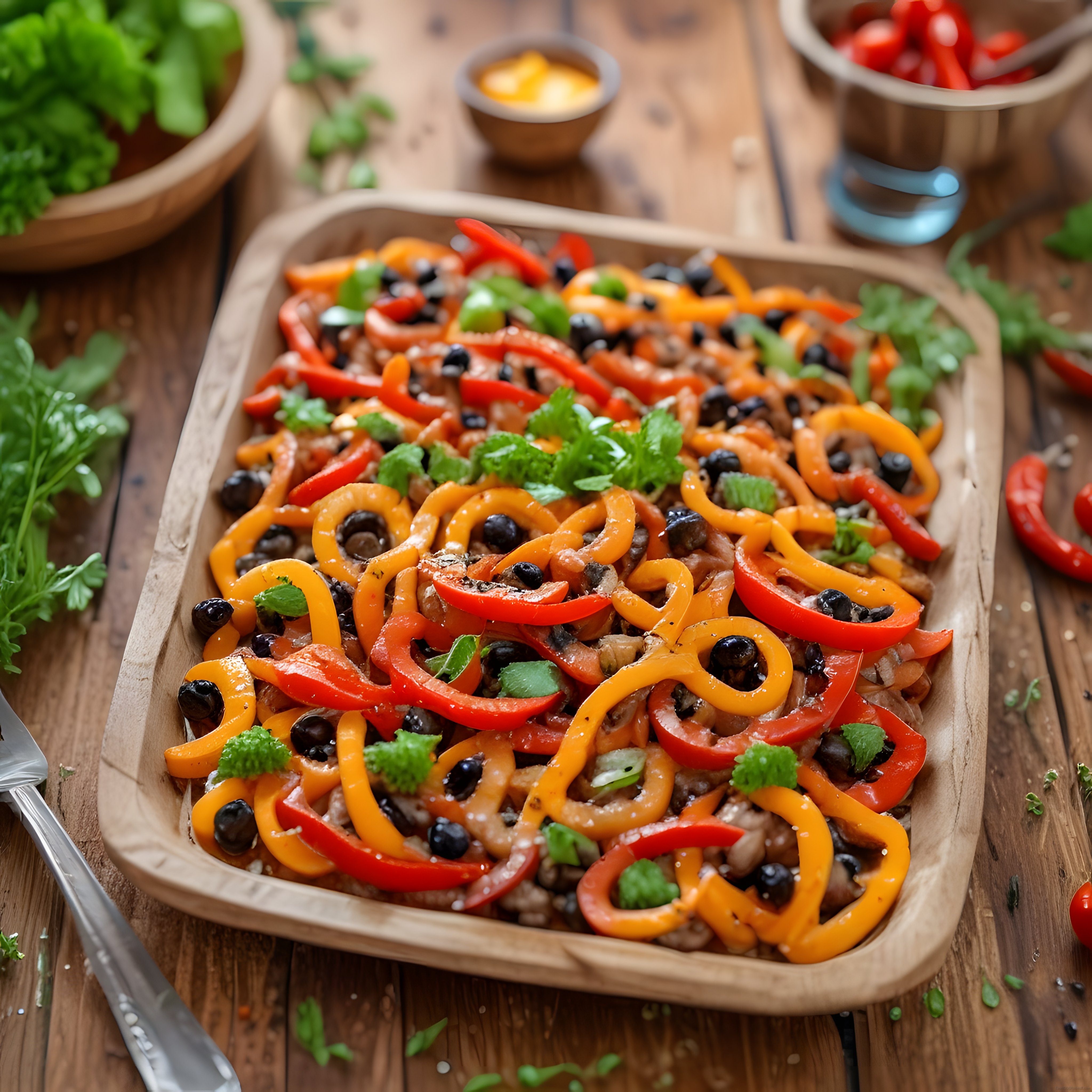 Renkli Biberli ve Zeytinli Akdeniz Salatası Tarifi - Pratik ve Sağlıklı