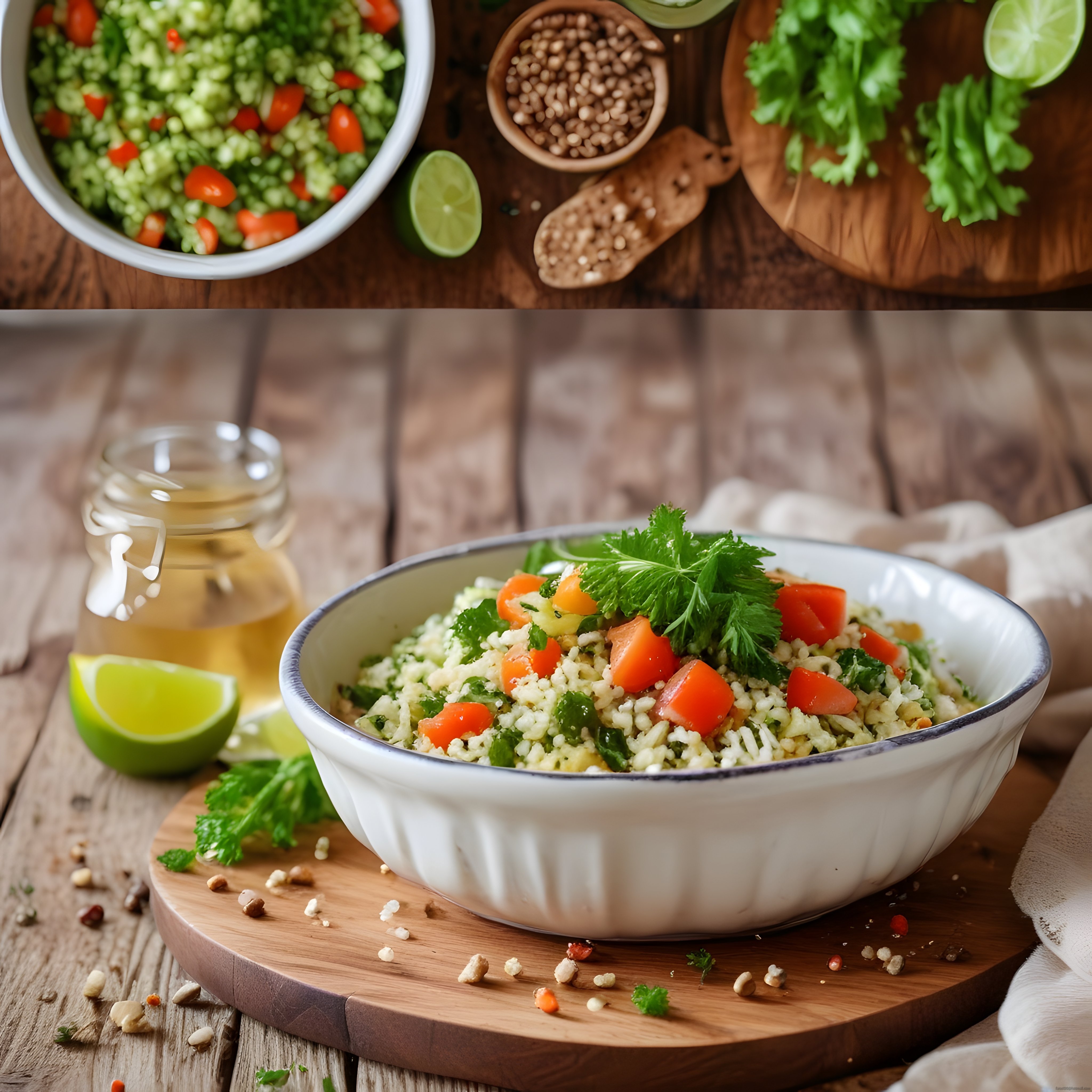 Renkli Bulgur Salatası Tarifi: Akdeniz Usulü Taze Lezzet