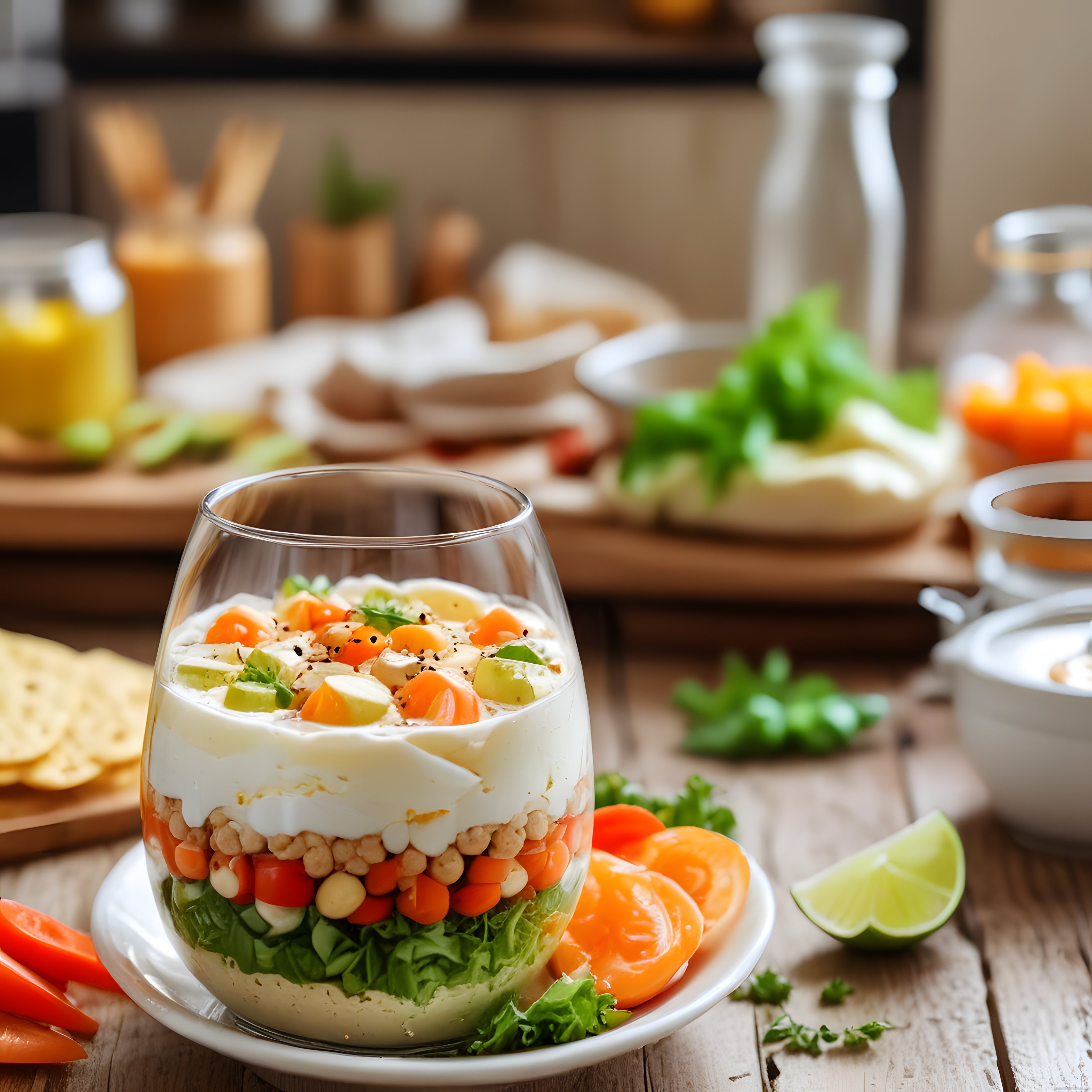 Renkli Katmanlı Bardak Salata Tarifi: Sağlıklı ve Pratik Bir Mutfak Sunumu