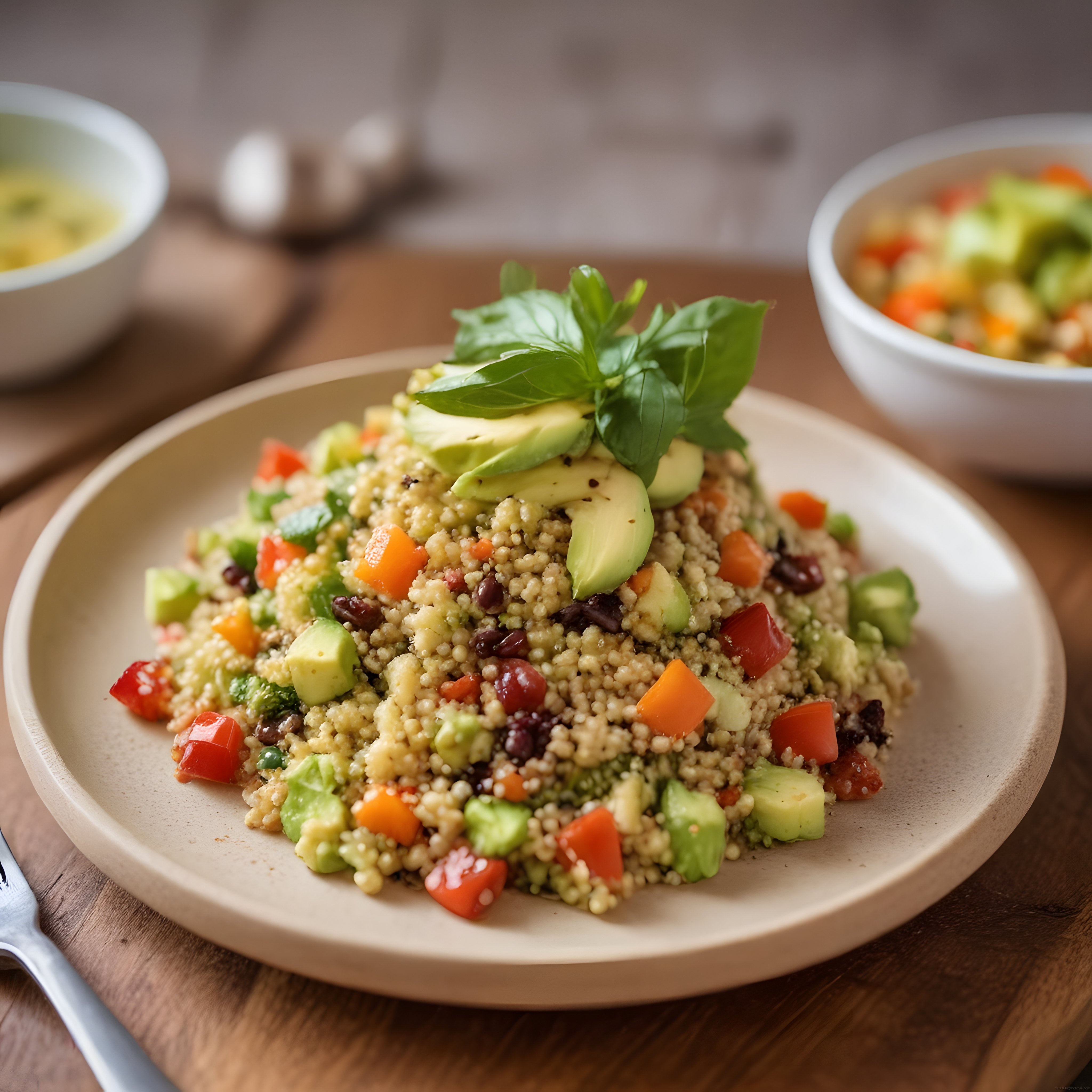 Renkli Kinoa Salatası: Avokado ve Fasulyeli Sağlıklı Beslenme Tarifi