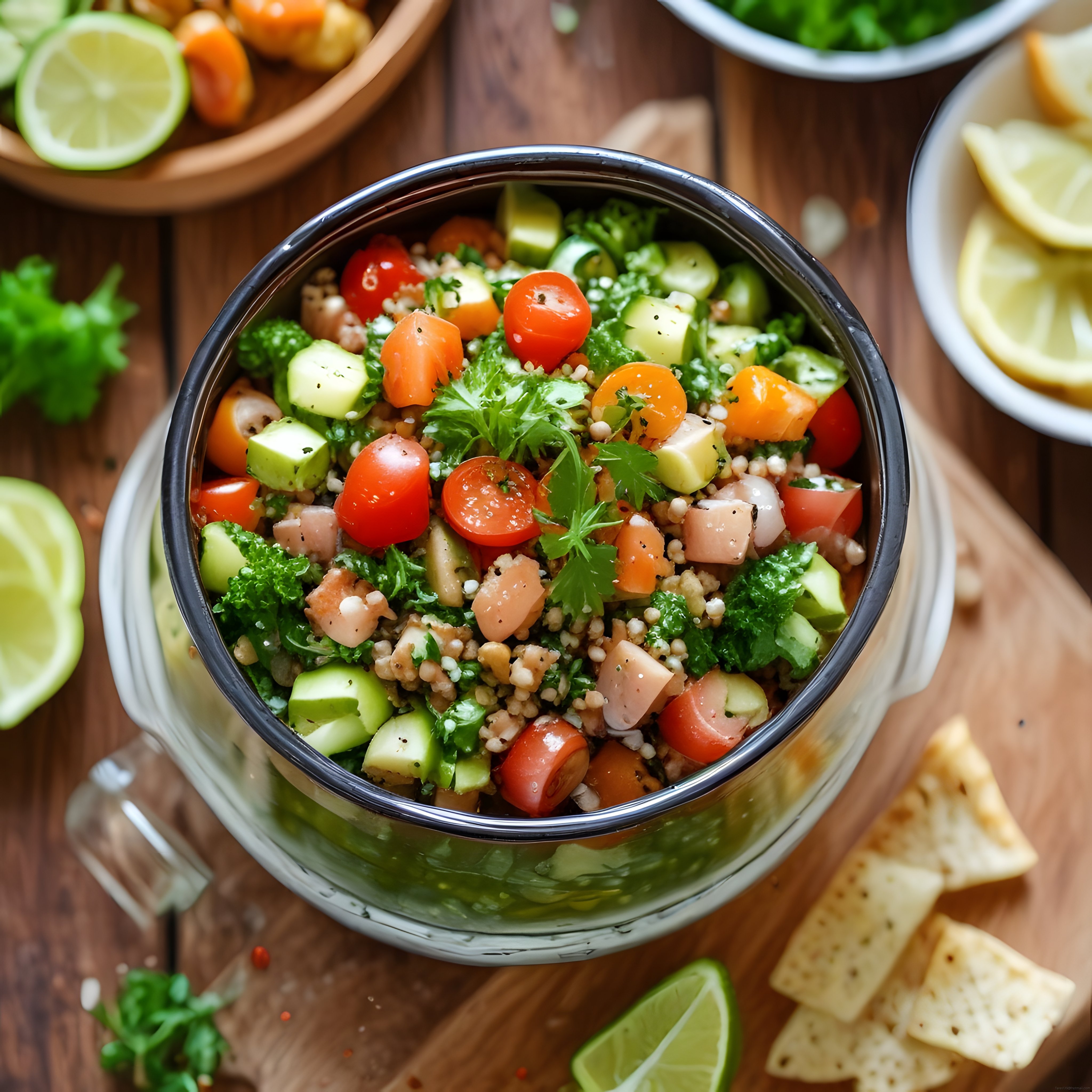 Renkli Kinoa Salatası: Avokado ve Taze Sebzelerle Sağlıklı Bir Öğün