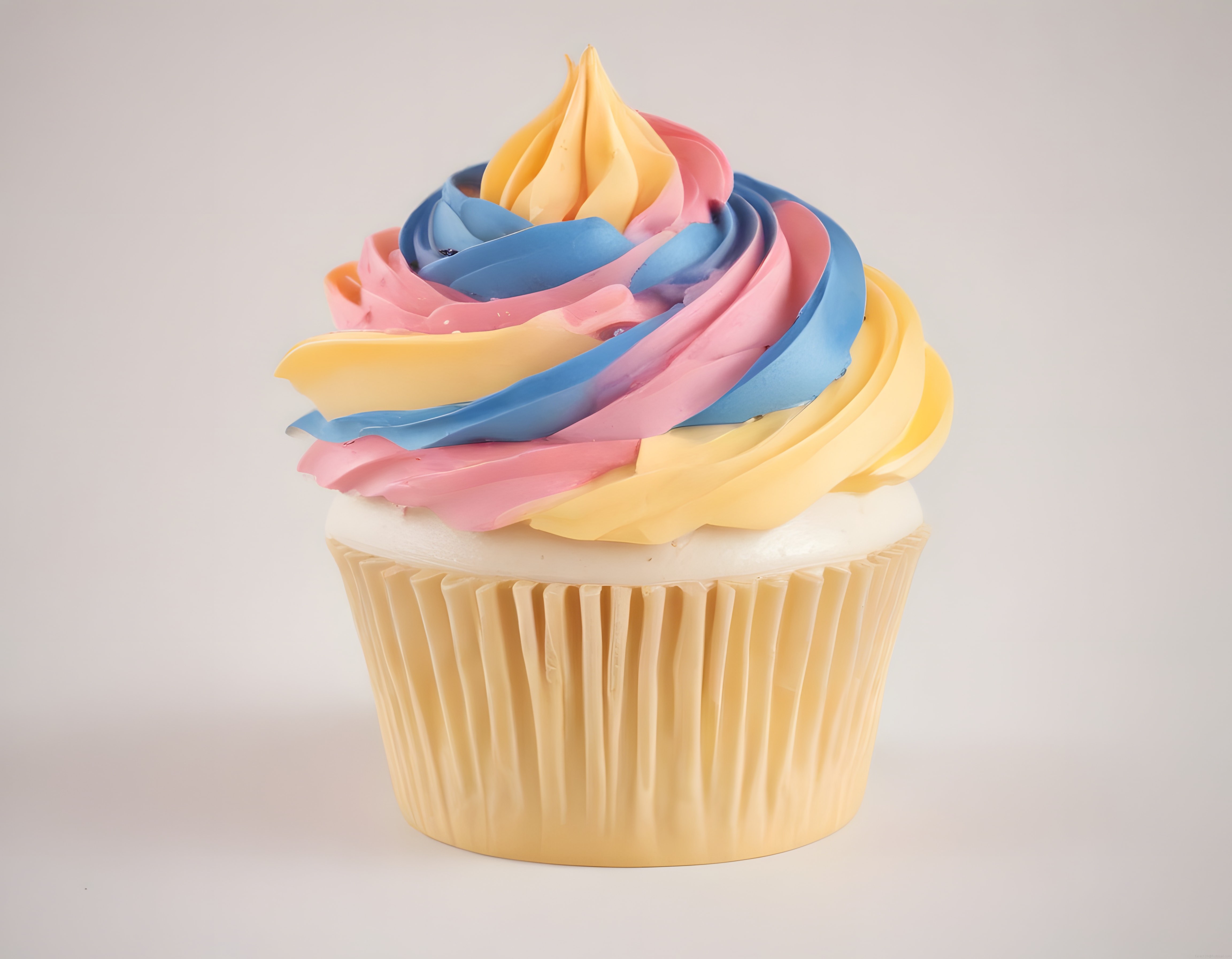 Renkli Krema Süslemeli Cupcake: Tatlı Tarifleri ve Sunum İçin Nefis Görsel
