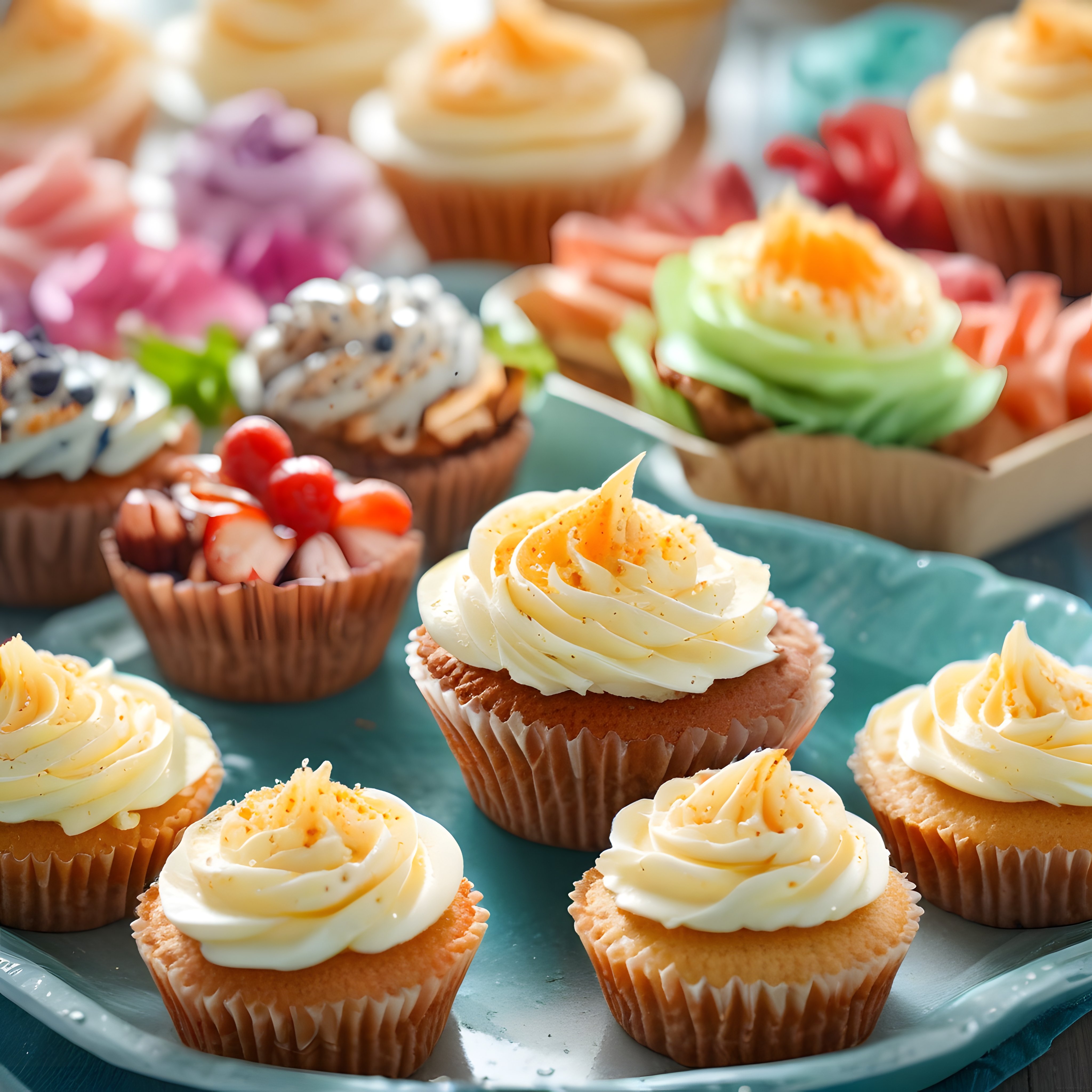 Renkli Kremalı Cupcake Çeşitleri: Doğum Günü ve Özel Gün Tatlıları