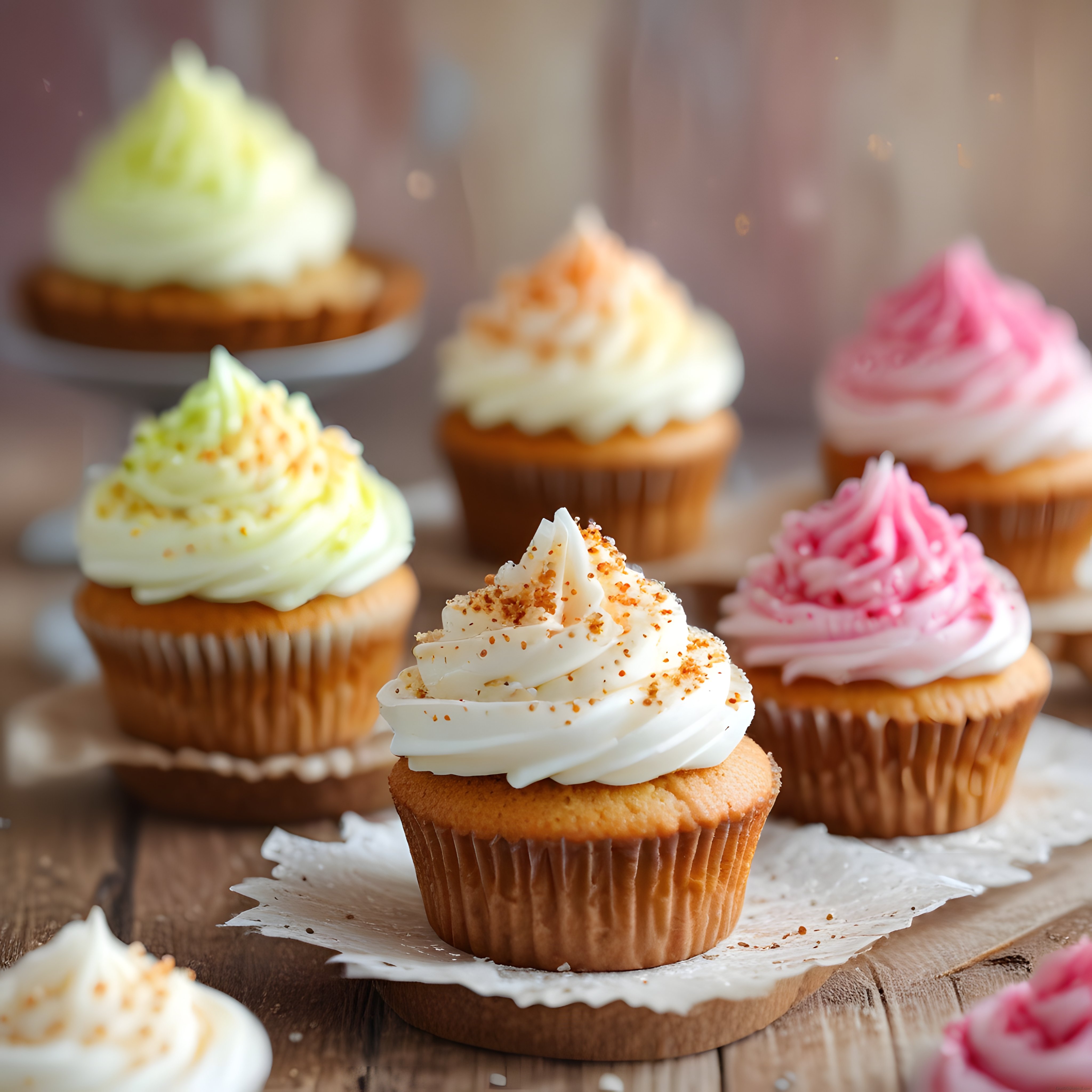Renkli Kremalı Cupcake Çeşitleri: Ev Yapımı Tatlı Sunum ve Tarif İlhamı