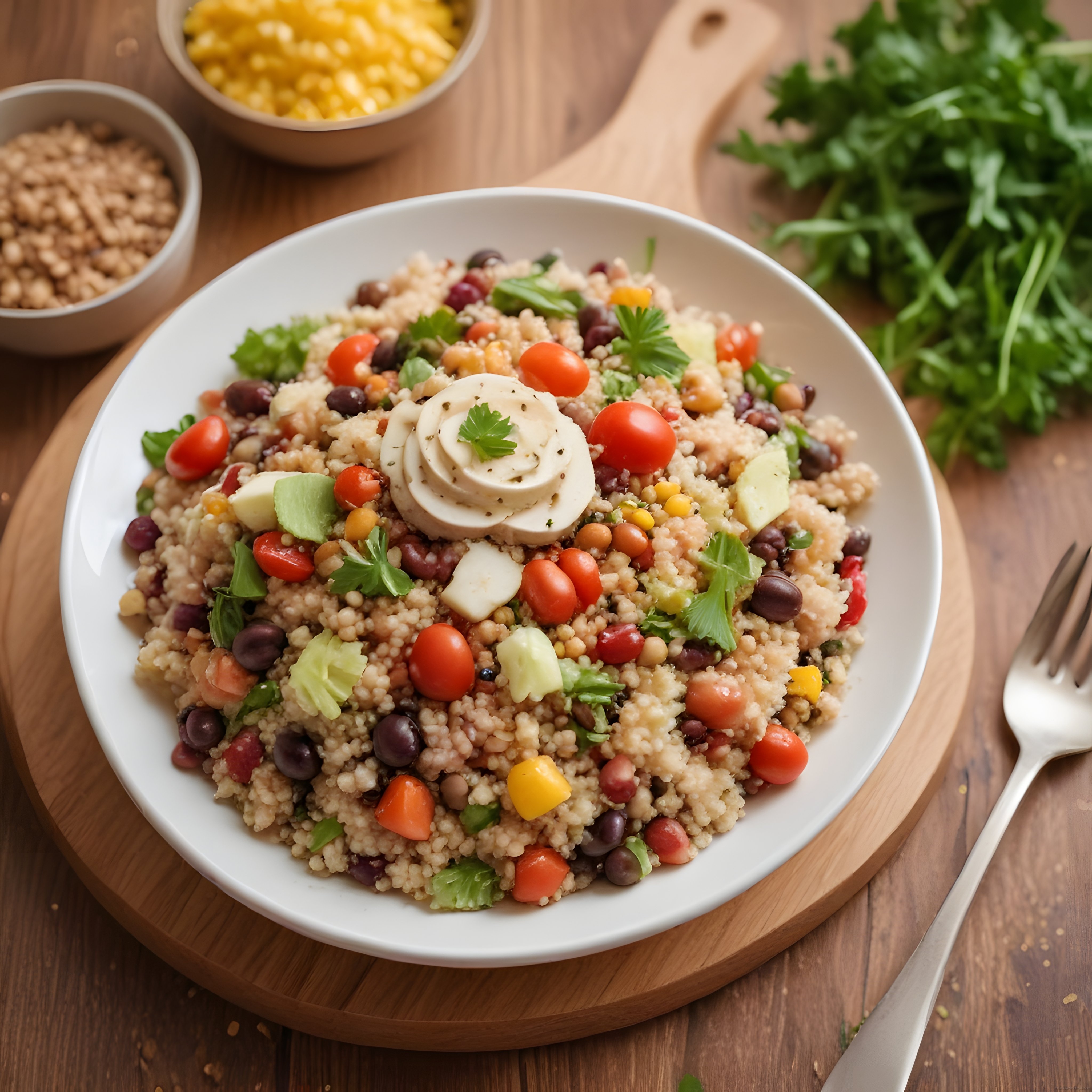 Renkli Kuskus Salatası: Protein Dolu Sağlıklı ve Pratik Öğün Fikri