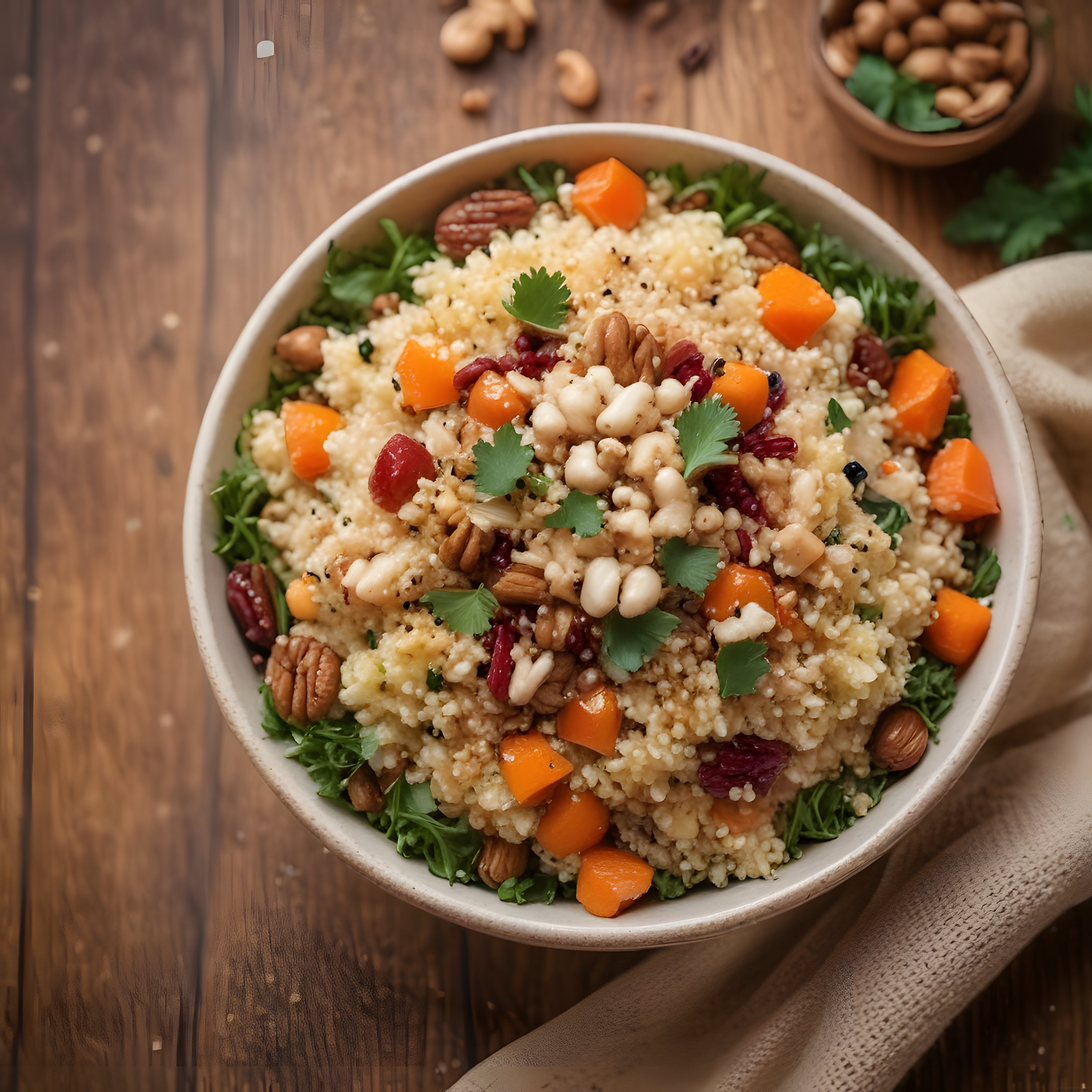 Renkli Kuskuslu Balkabağı Salatası: Sağlıklı ve Doyurucu Tarif