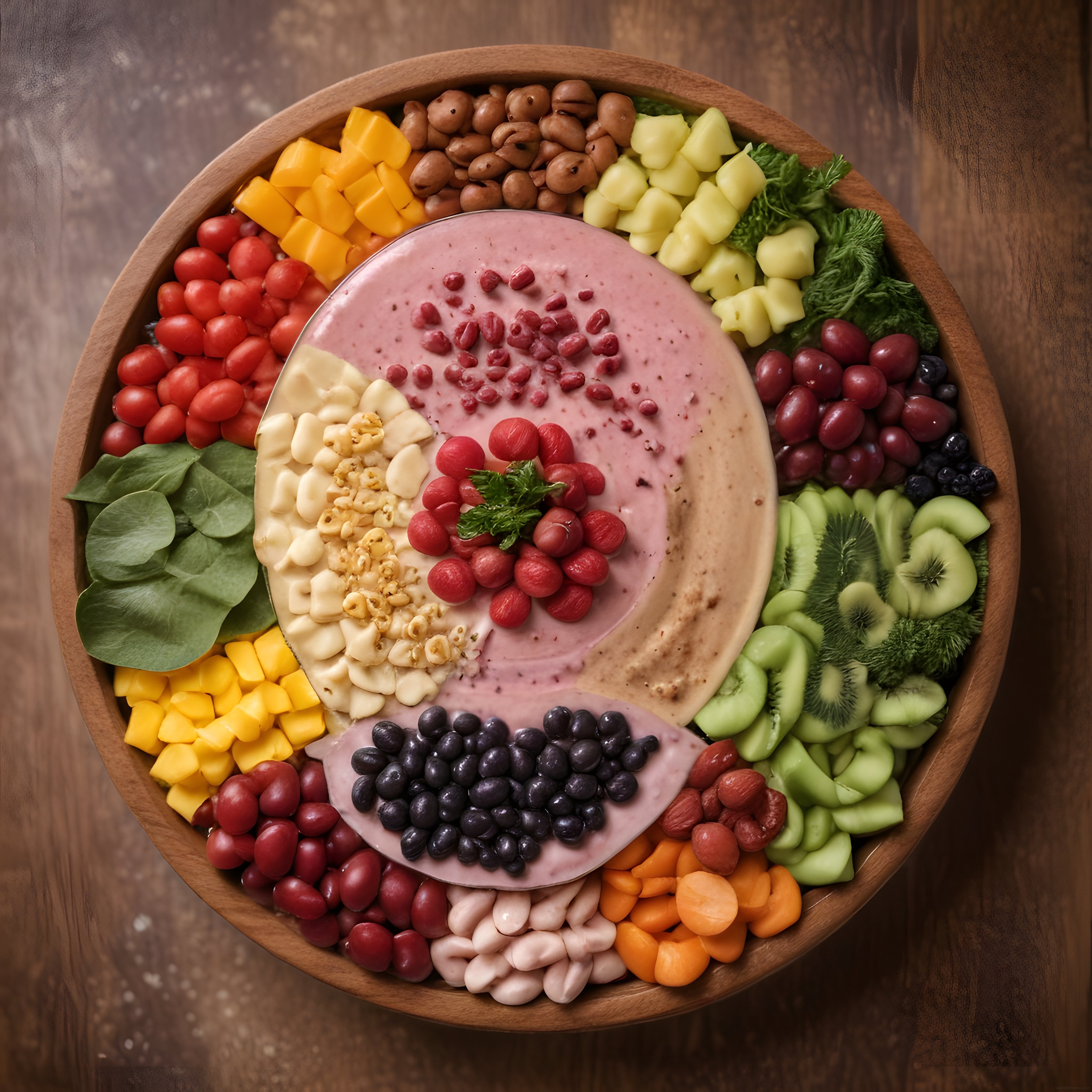 Renkli Meyve ve Sebze Kasesi: Sağlıklı Smoothie Bowl Tarifi ve Sunum