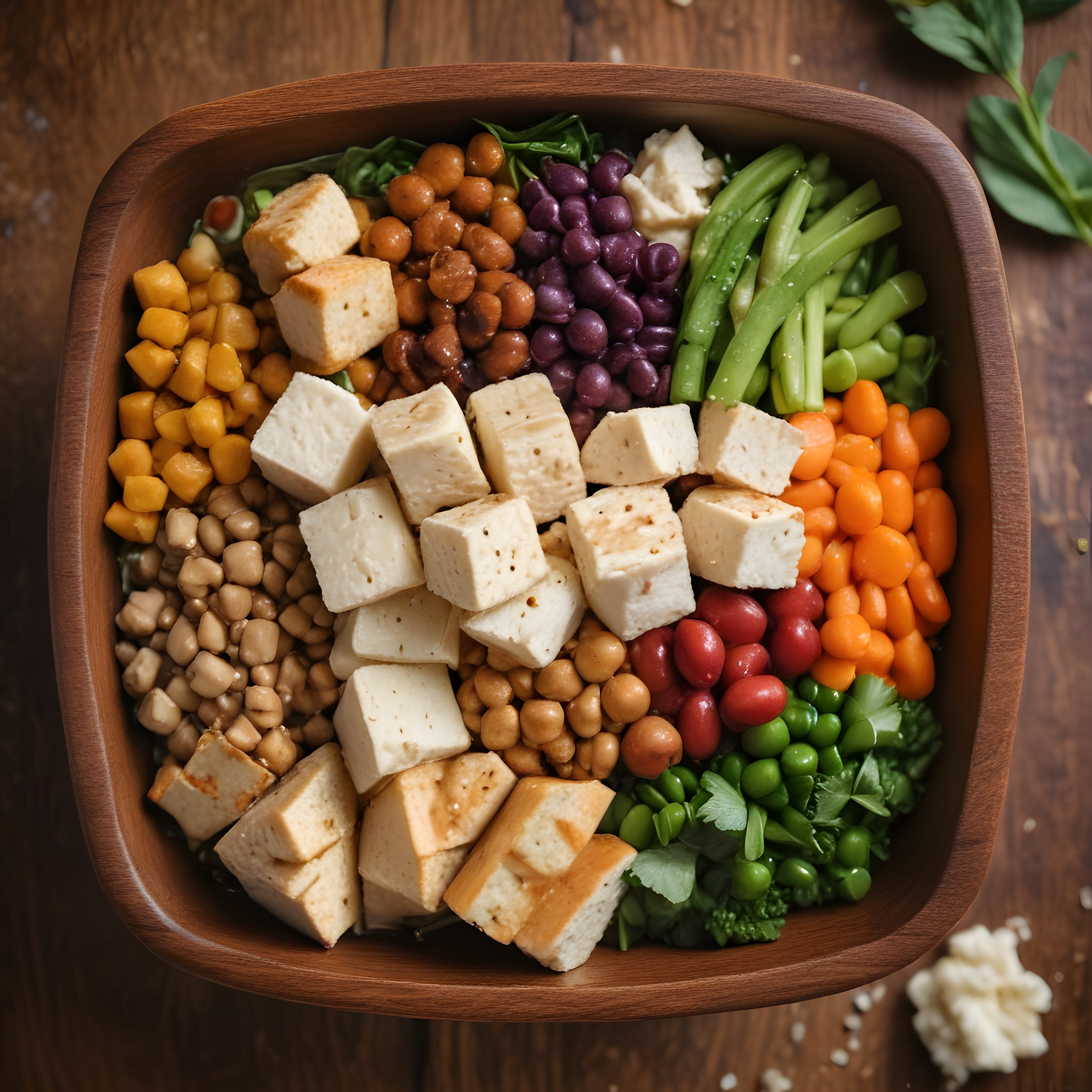 Renkli Sebze ve Tofulu Sağlıklı Buda Kasesi: Besleyici Vegan Tarif