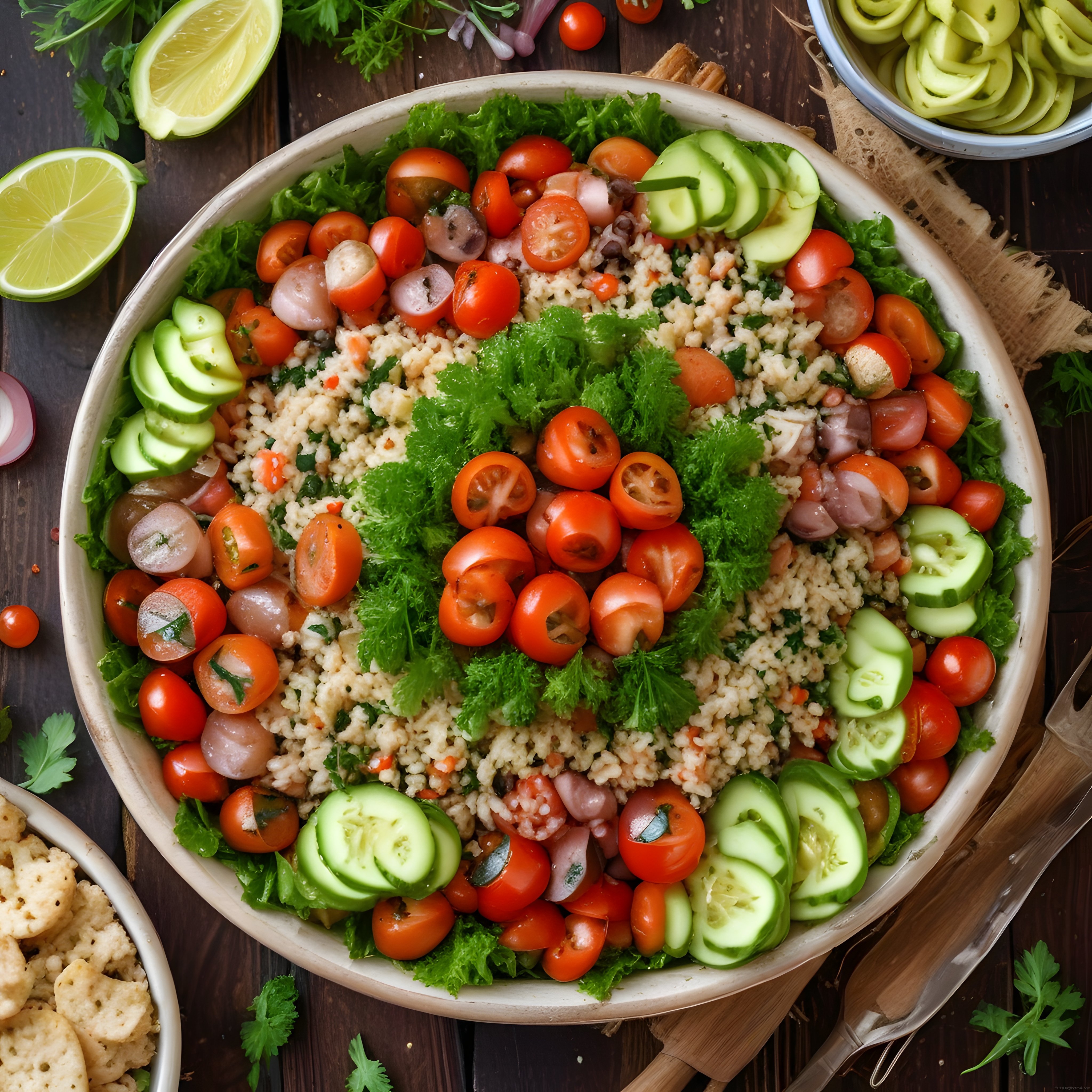 Renkli Sebzelerle Hazırlanan Besleyici Kuskus Salatası ve Sunum Önerileri