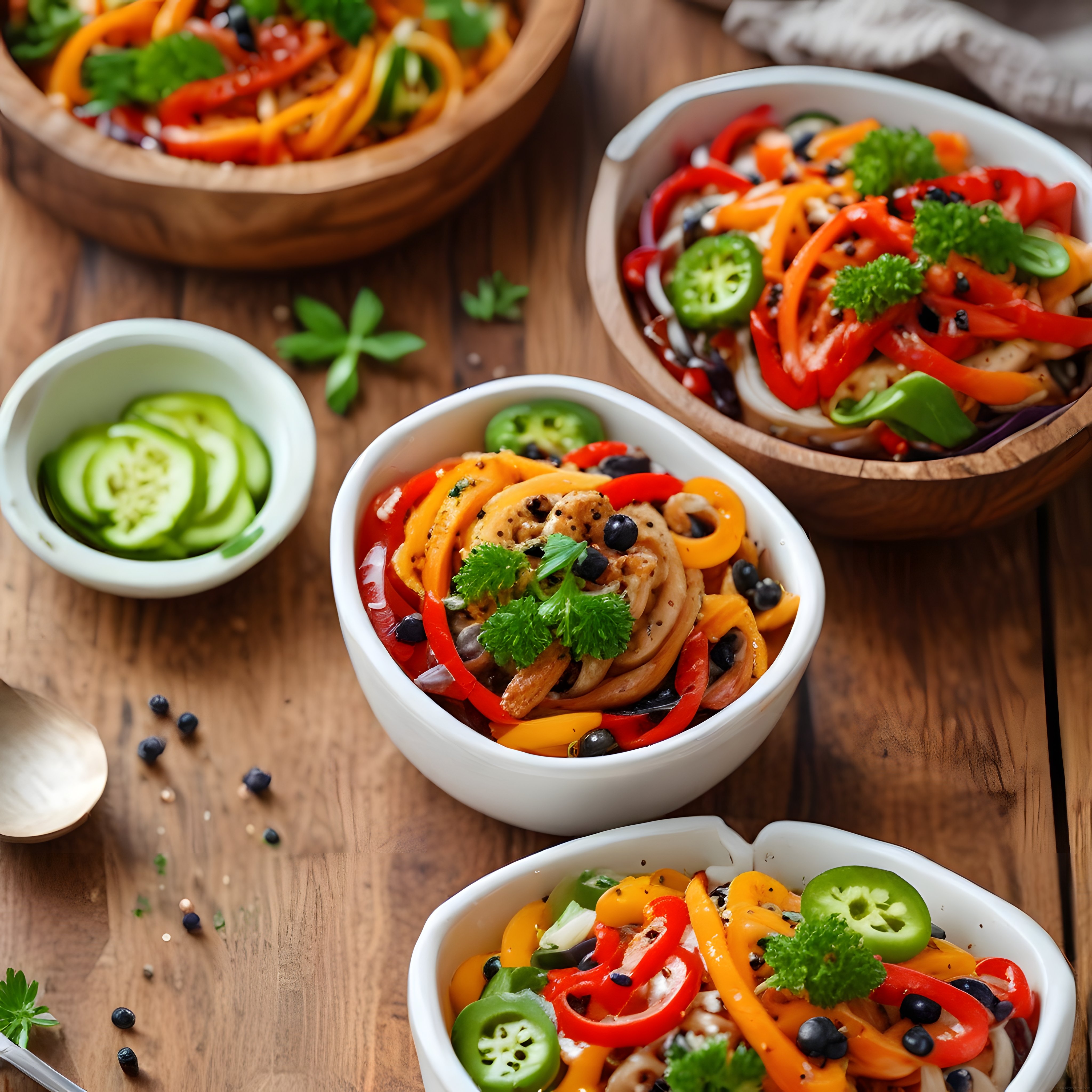 Renkli Sebzeli Noodle Kasesi: Taze ve Besleyici Makarna Tarifi