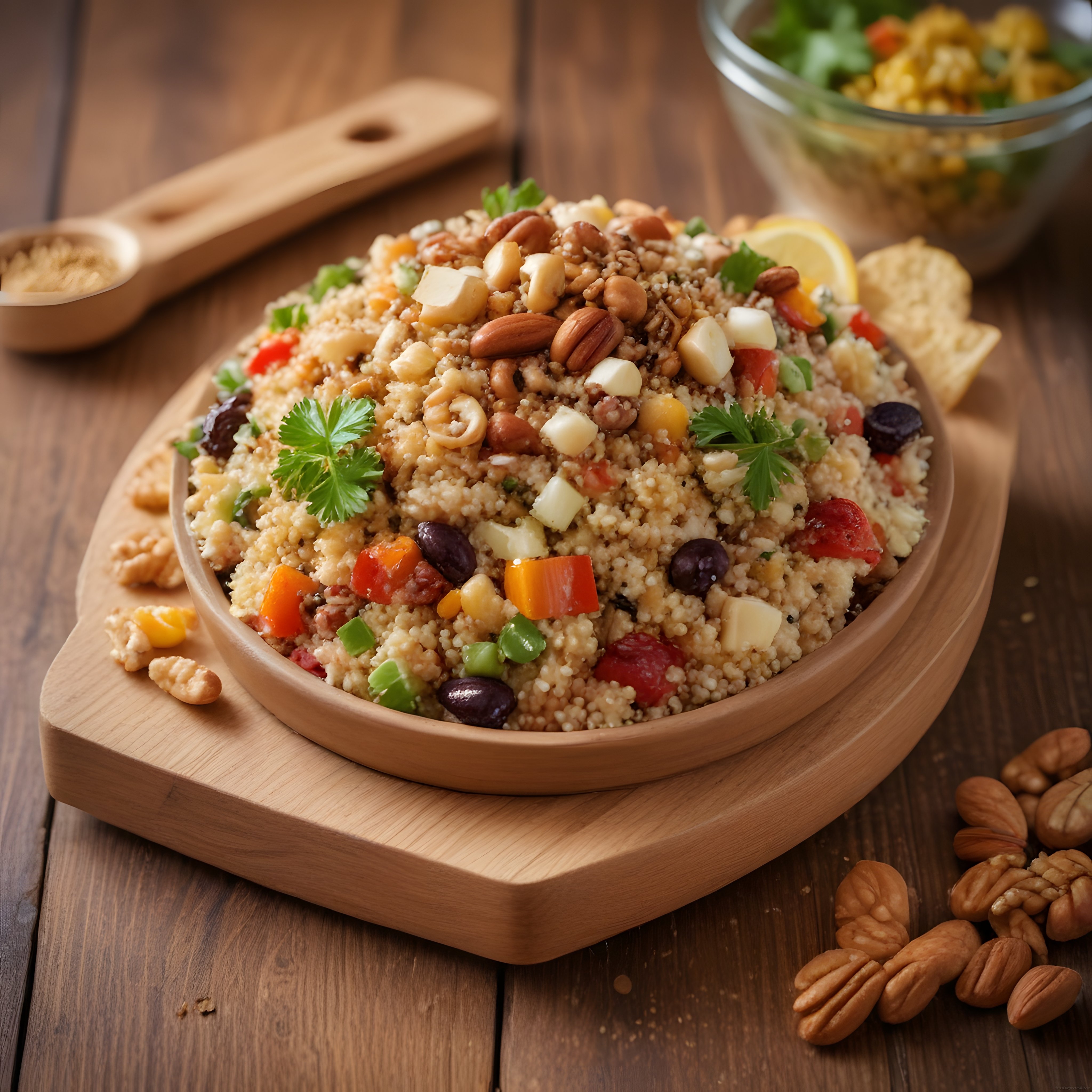 Renkli Sebzeli ve Kuruyemişli Kuskus Salatası Tarifi: Sağlıklı ve Doyurucu