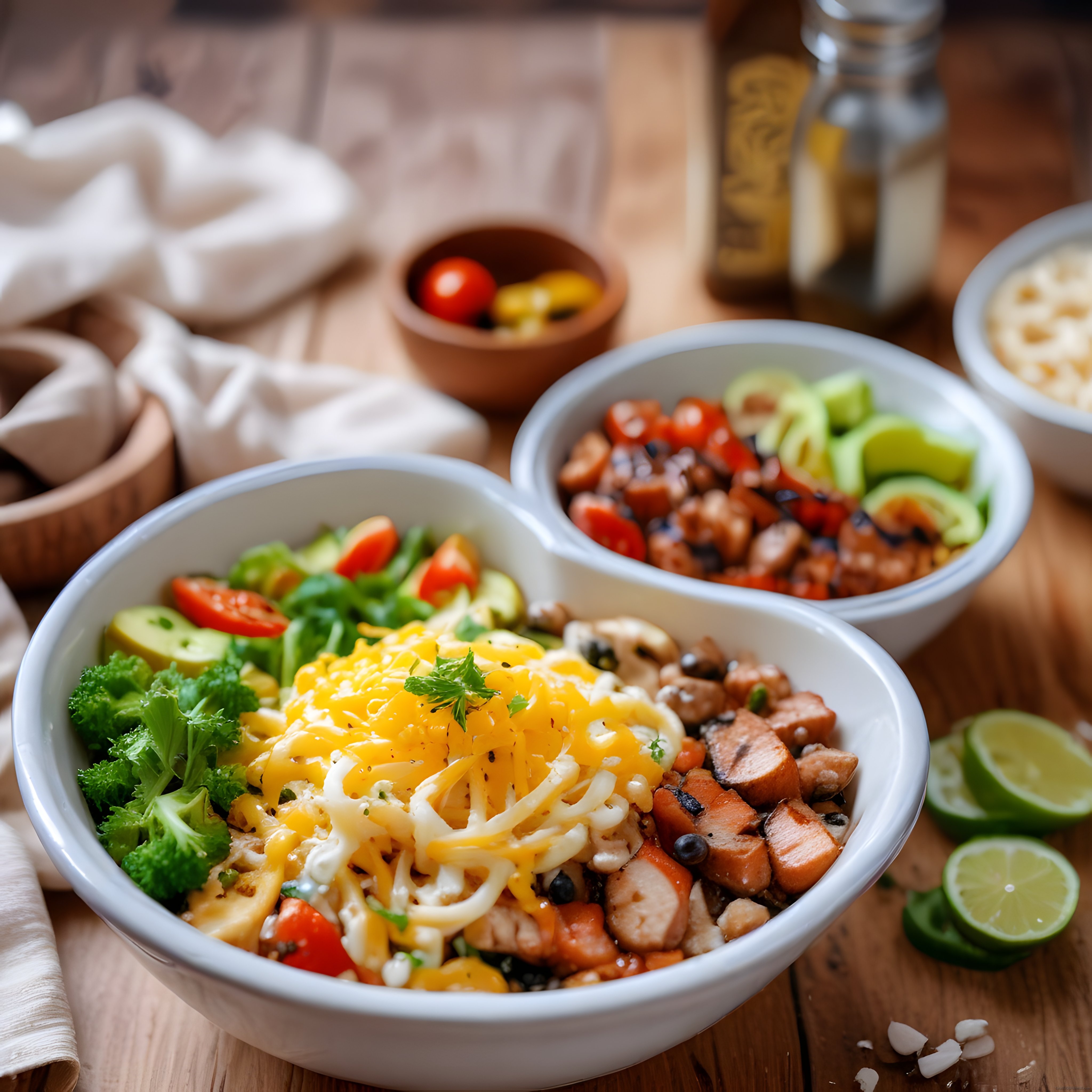 Renkli Sebzeli ve Peynirli Fajita Bowl Tarifi: Sağlıklı ve Doyurucu