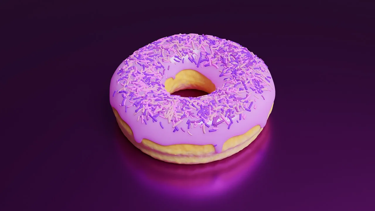 Renkli şekerli donut fotoğrafı - tatlı atıştırmalık
