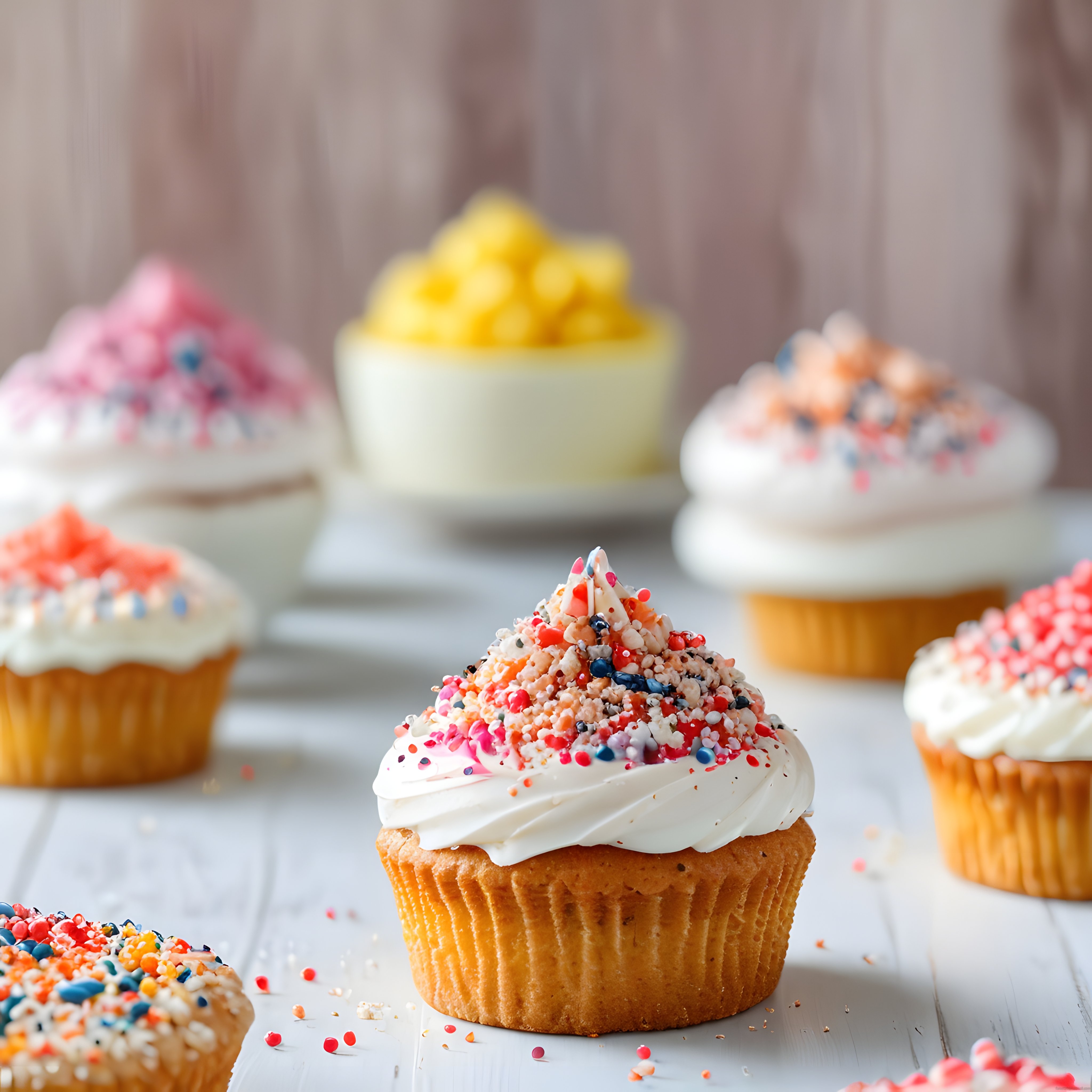 Renkli Serpintili Cupcakeler: Tatlı Bir Mola ve Özel Gün Lezzeti