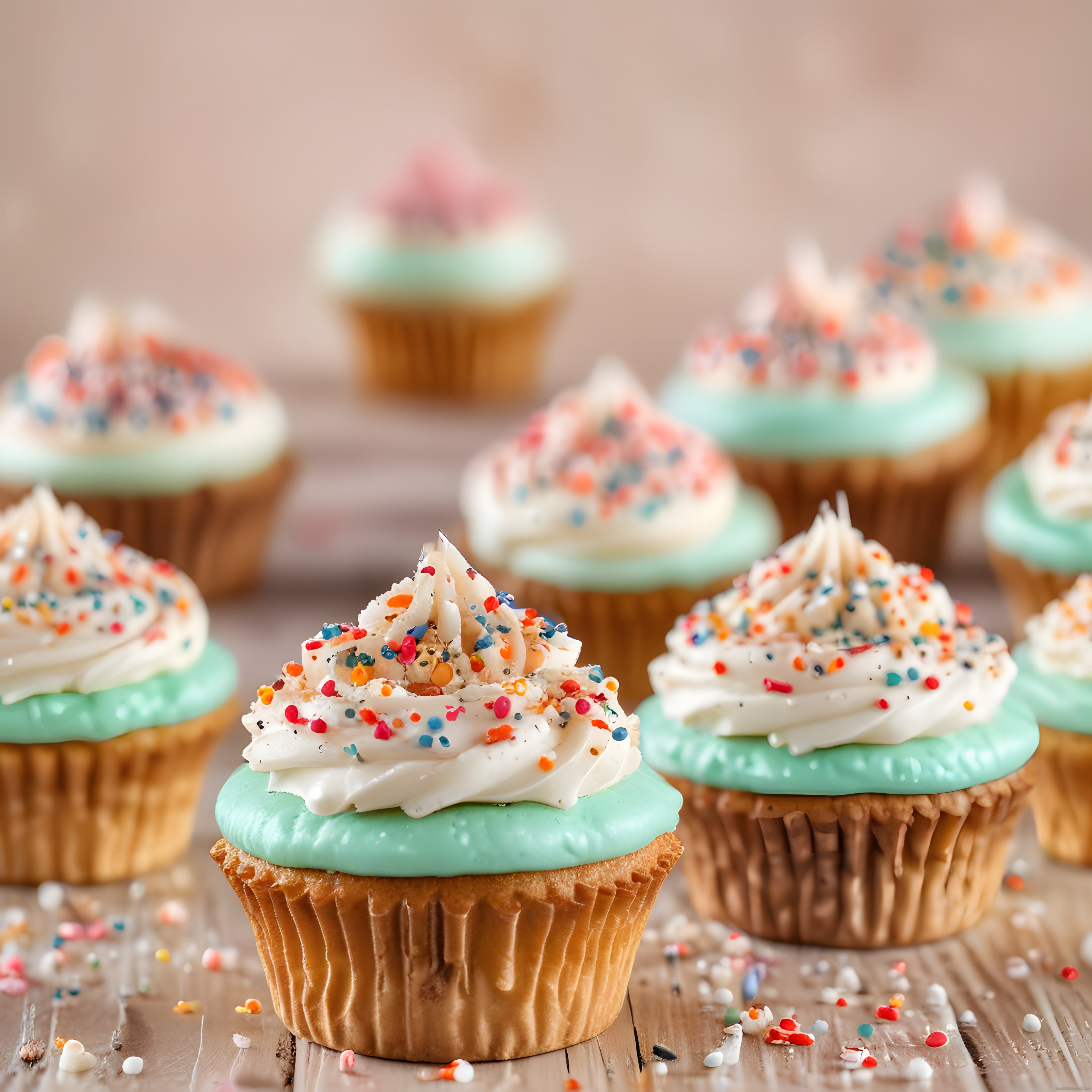 Renkli Serpintili Kapkekler: Ev Yapımı Tatlı Muffin Tarifi Fikirleri