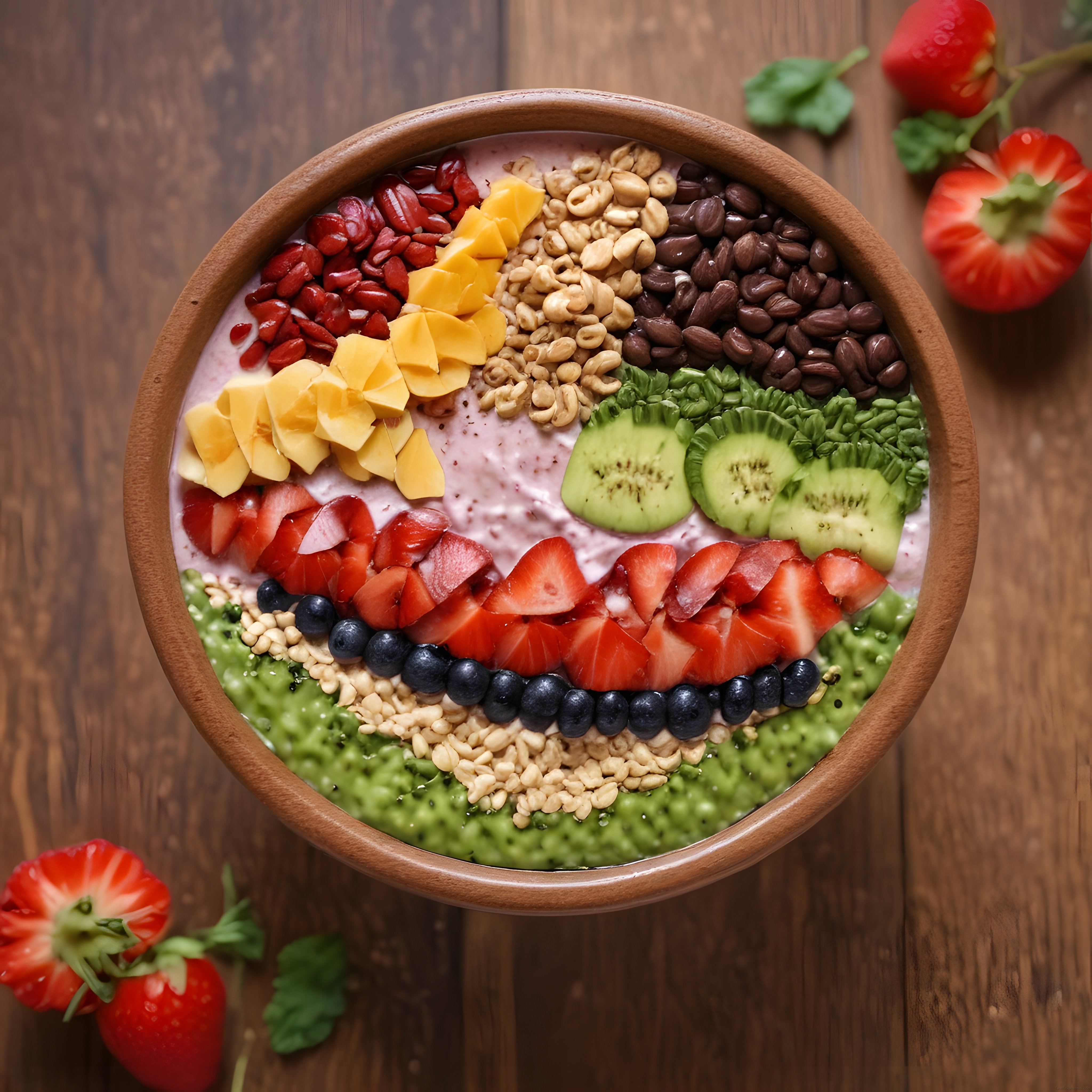 Renkli Süper Gıda Smoothie Bowl: Sağlıklı ve Lezzetli Kahvaltı Tarifi