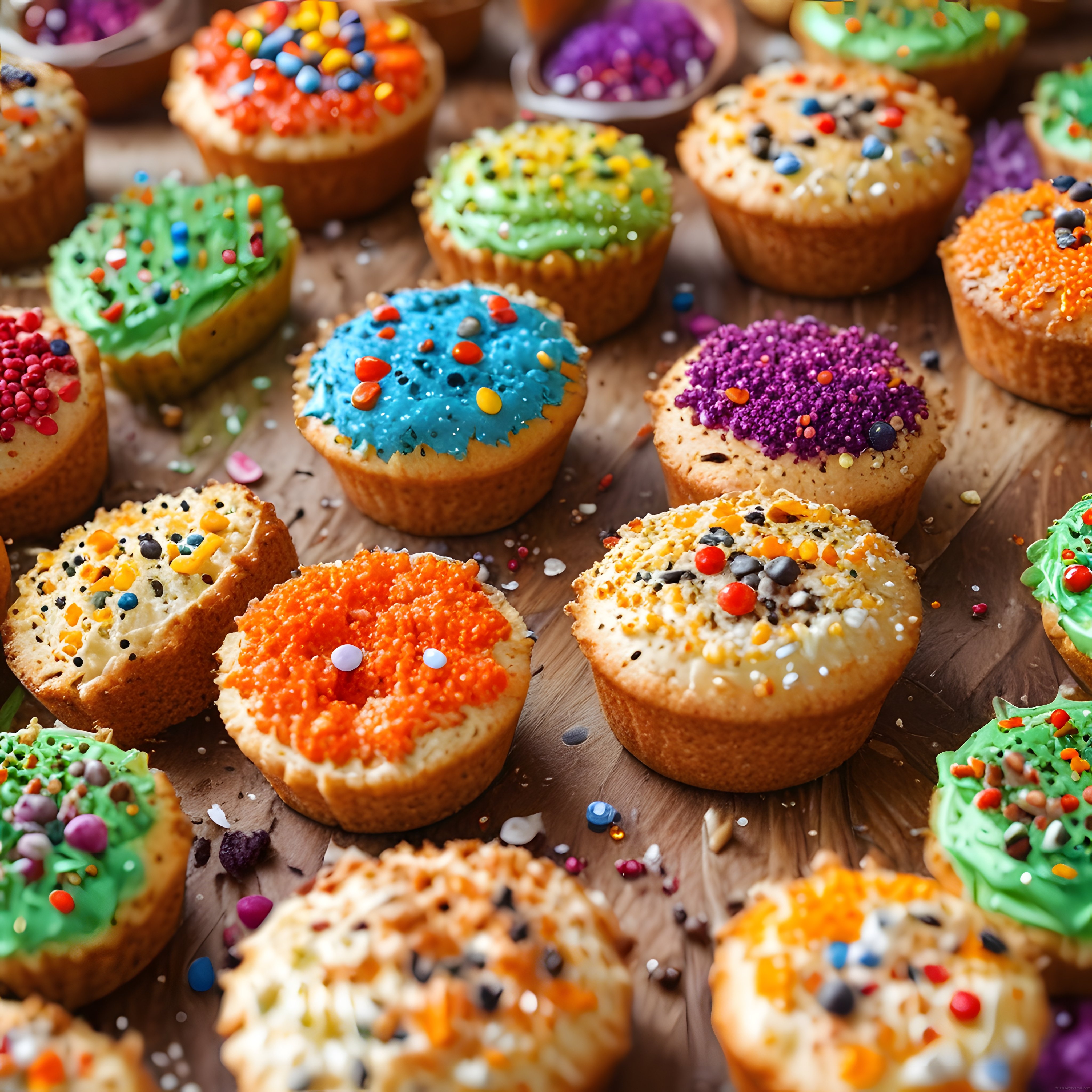 Renkli Süslemeli Cupcake'ler: Tatlı Muffin Çeşitleri ve Dekorasyon Fikirleri