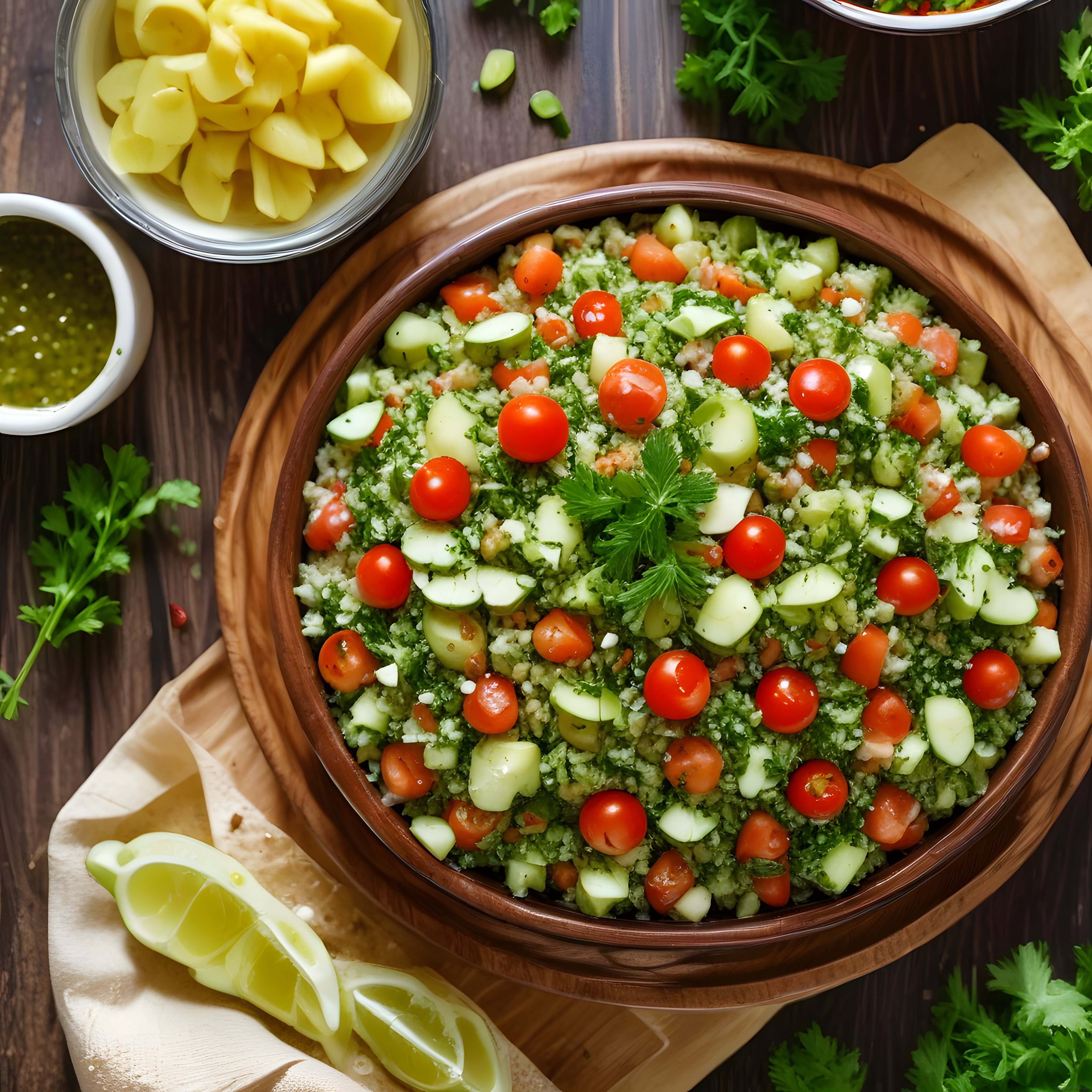 Renkli Tabule Salatası Tarifi: Taze Sebzelerle Orta Doğu Mutfağından Nefis Bir Lezzet