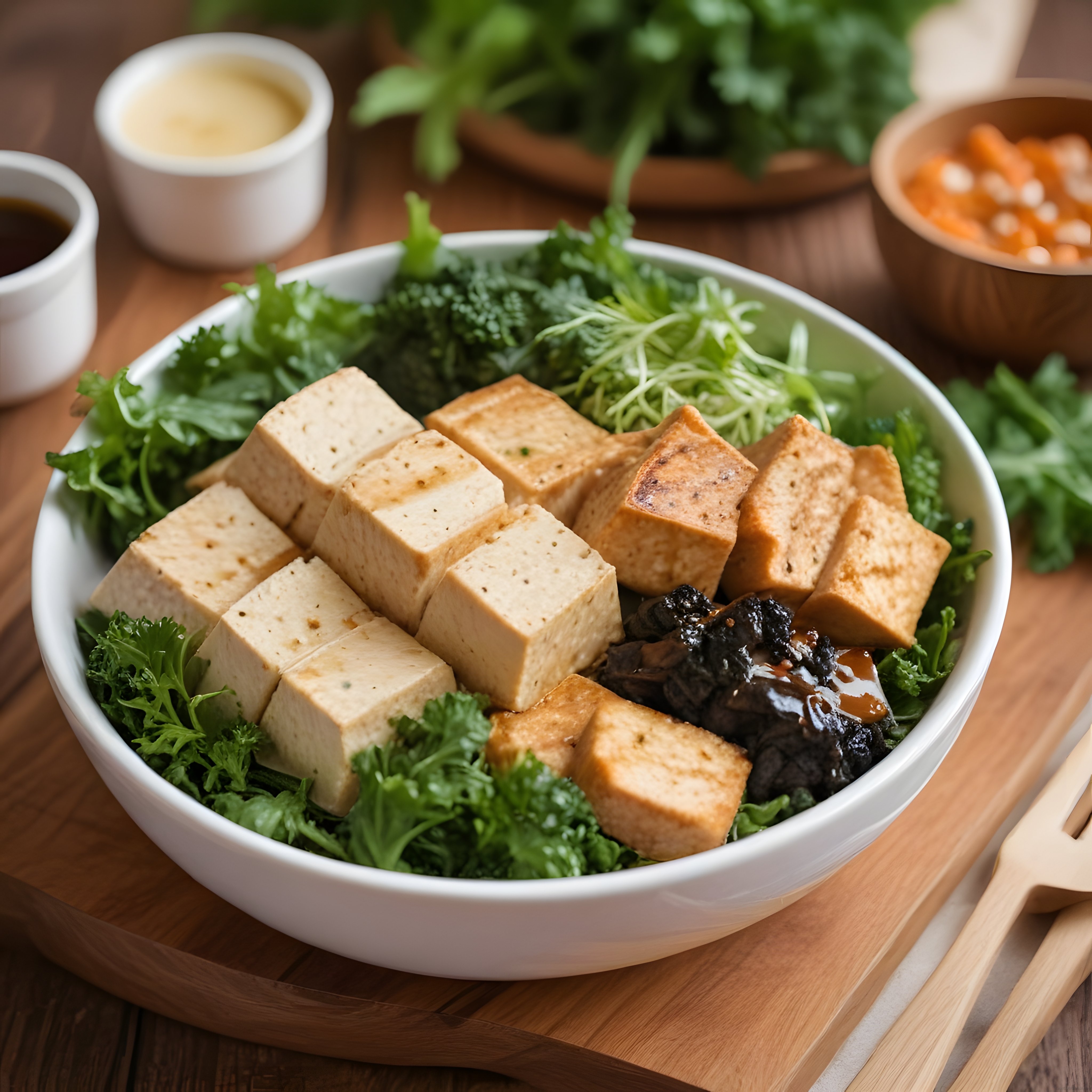 Renkli Tofulu Buddha Kasesi: Sağlıklı Vegan Beslenme ve Lezzetli Öğün