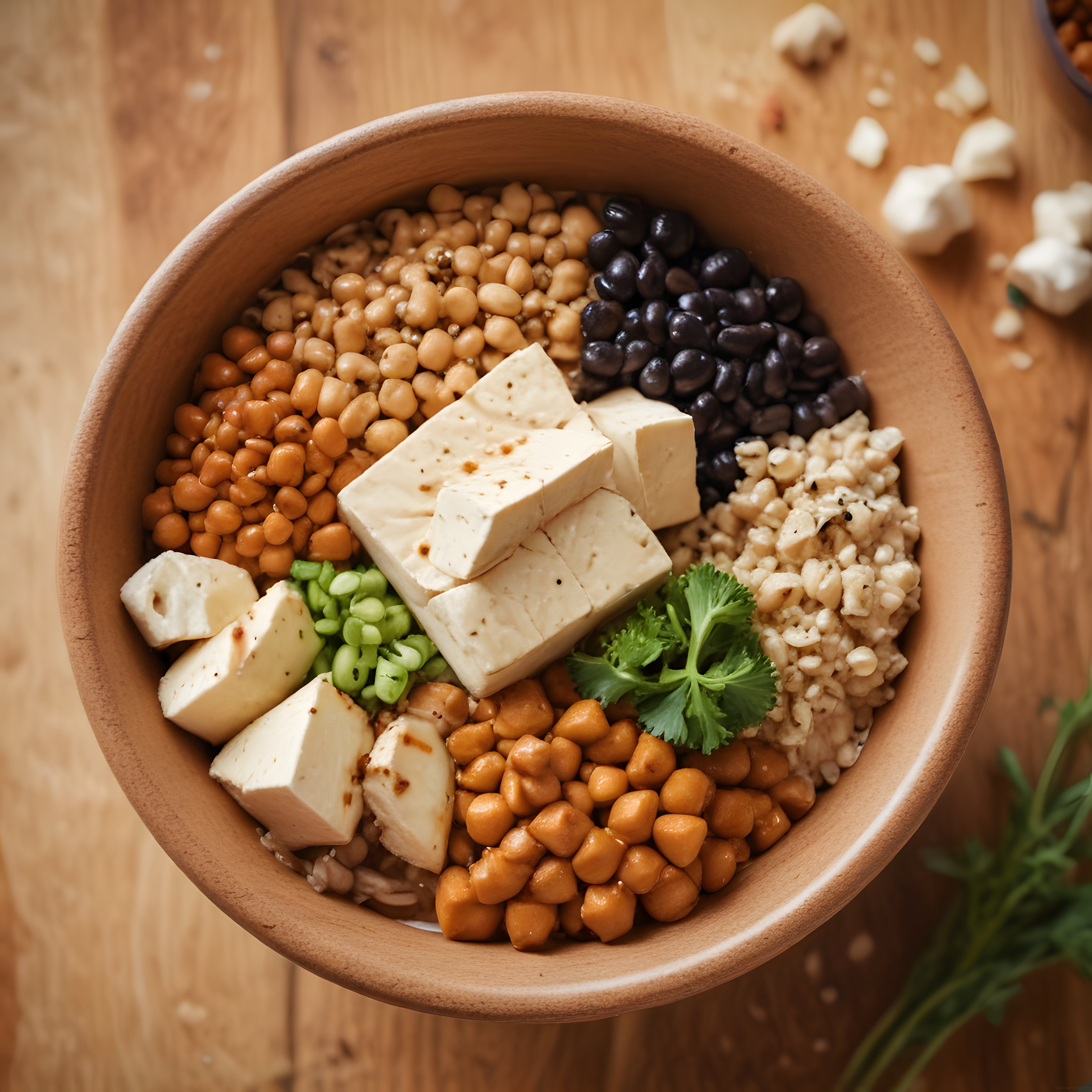 Renkli ve Besleyici Vegan Buda Kasesi: Tofu ve Bakliyatlı Sağlıklı Öğün