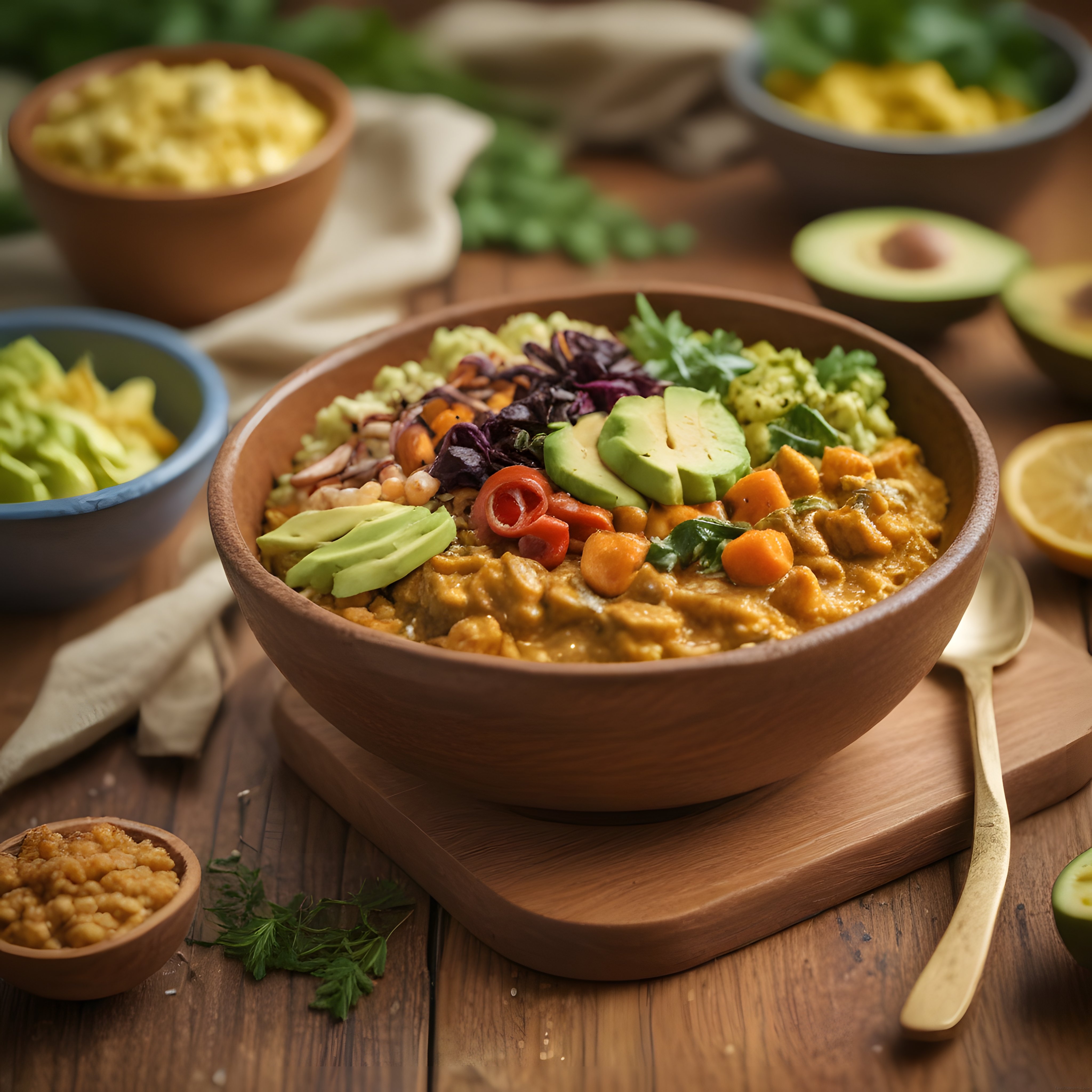Renkli ve Besleyici Vegan Buddha Bowl: Avokadolu Nohutlu Sağlıklı Kase