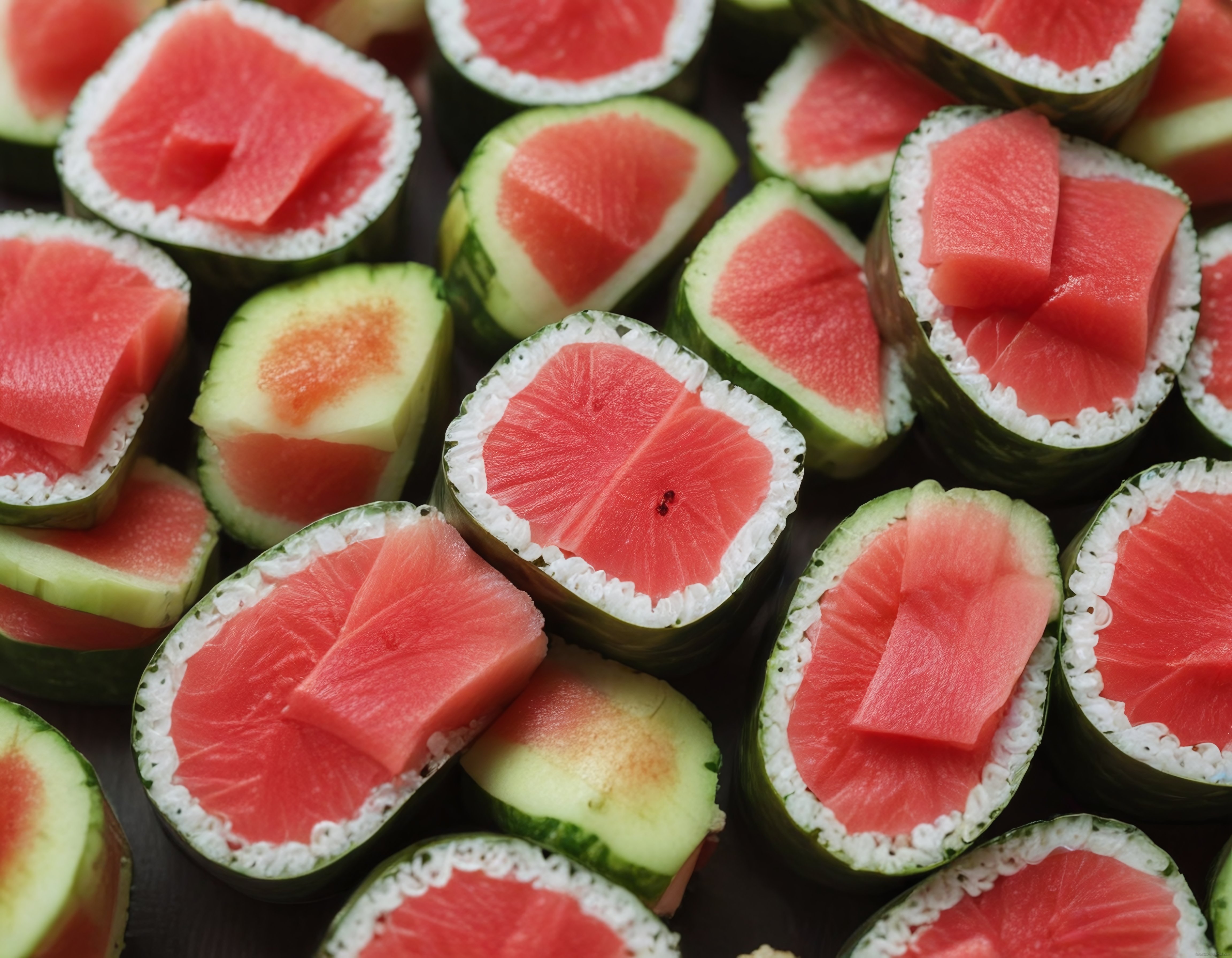 Renkli ve Taze Sushi Çeşitleri: Ton Balıklı Avokadolu Japon Makileri