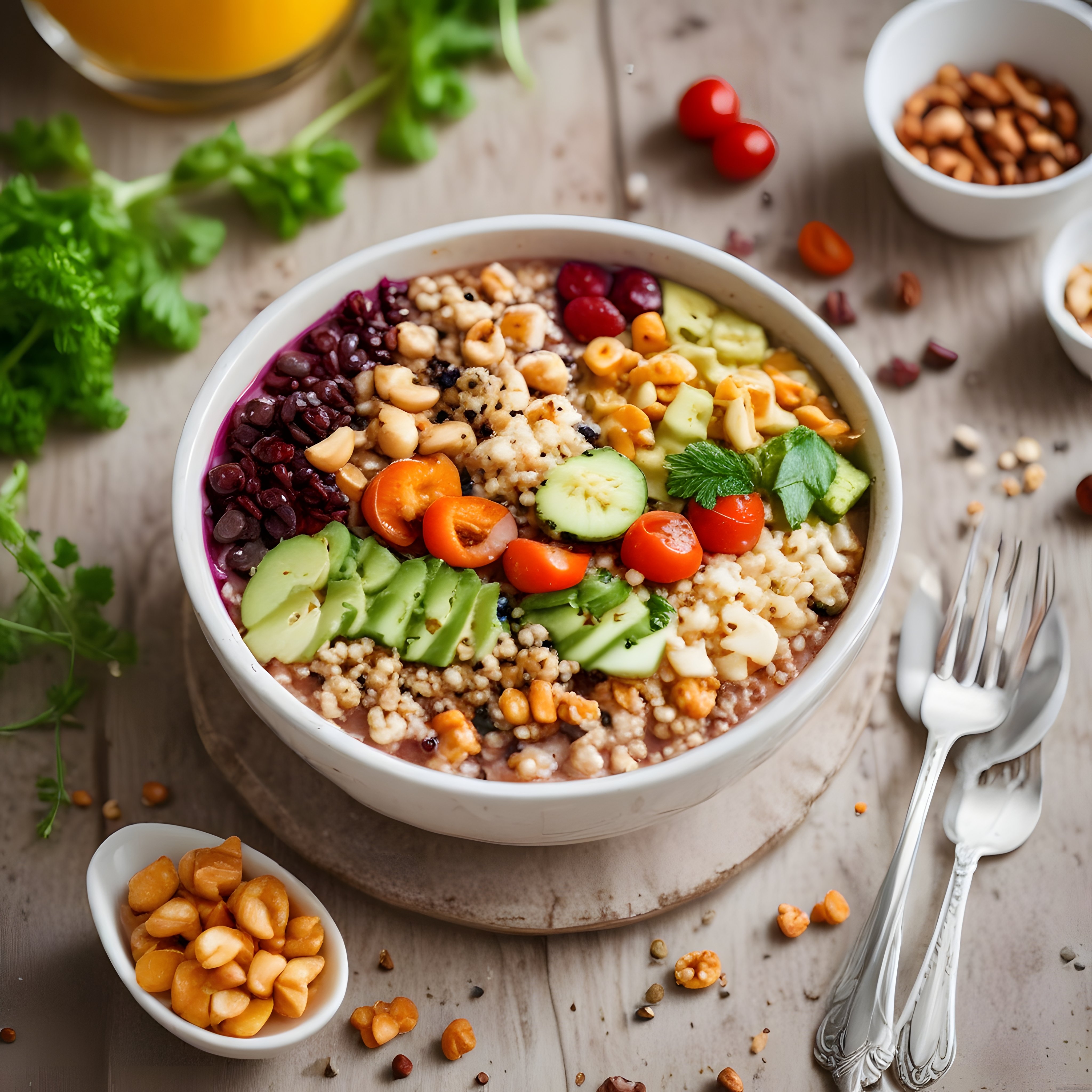 Renkli Vegan Buddha Bowl: Avokado, Kinoa ve Baklagillerle Sağlıklı Beslenme