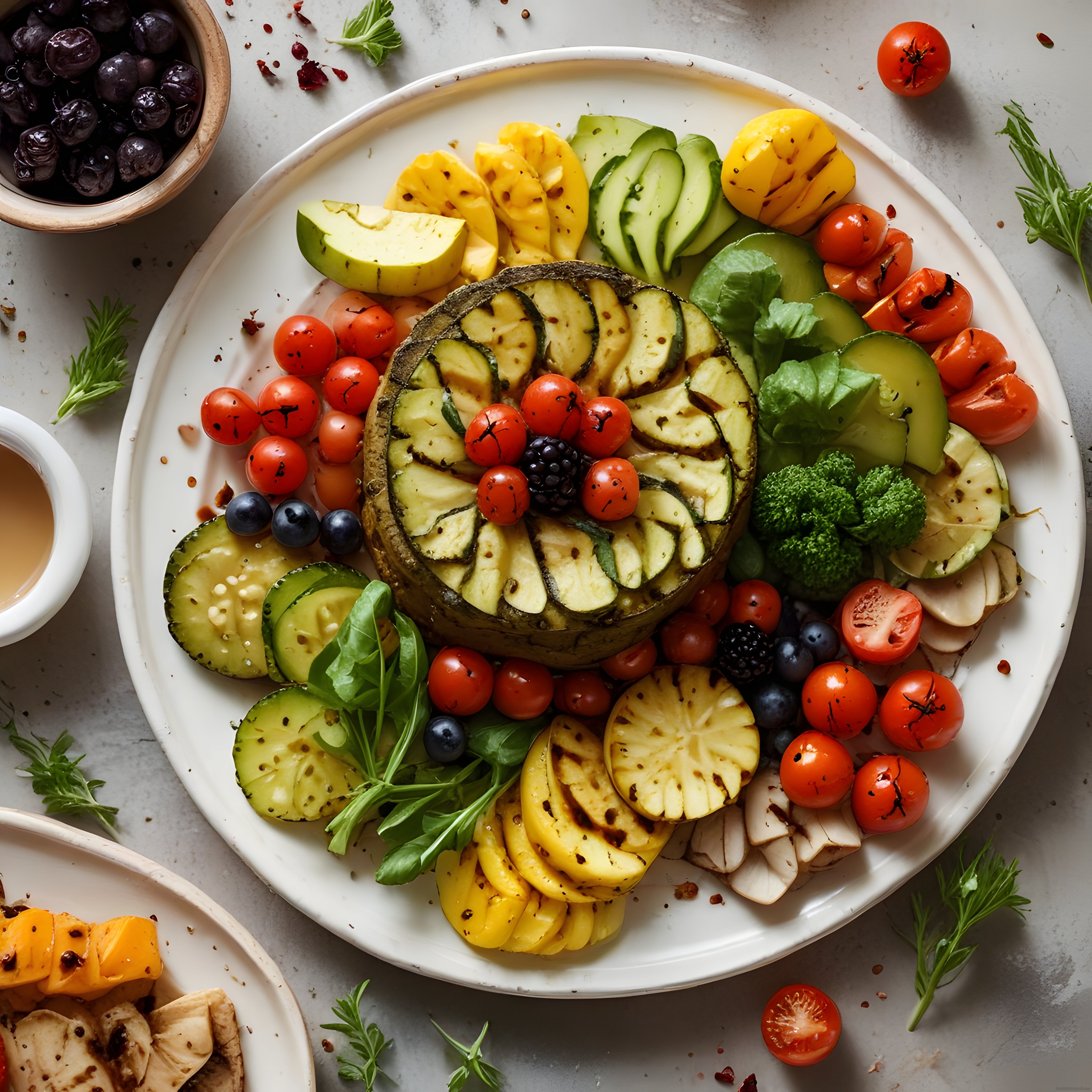 Renkli Vegan Buddha Bowl: Avokado ve Taze Sebzelerle Sağlıklı Beslenme
