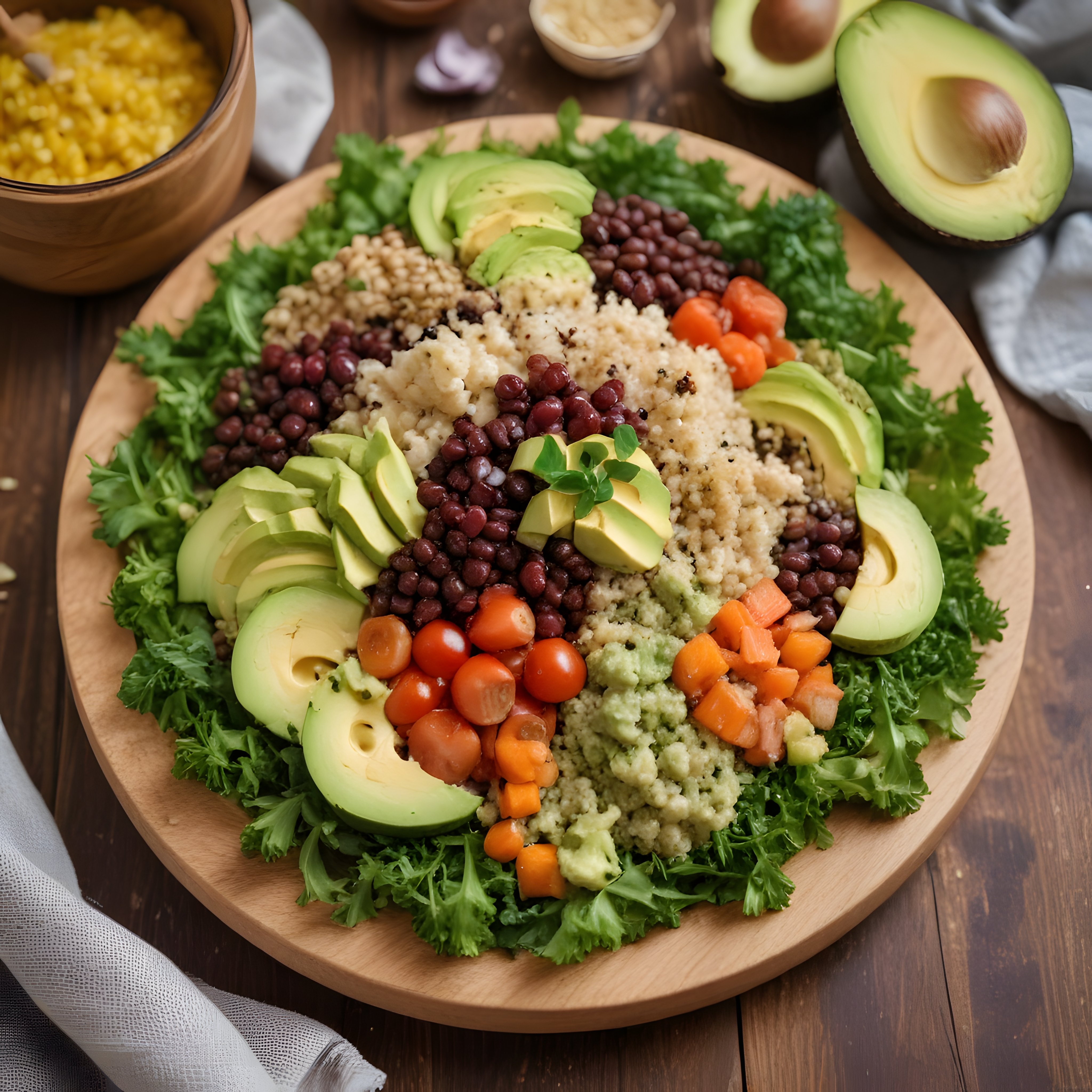 Renkli Vegan Buddha Bowl: Kinoa, Avokado ve Bakliyatlı Sağlıklı Kase Tarifi