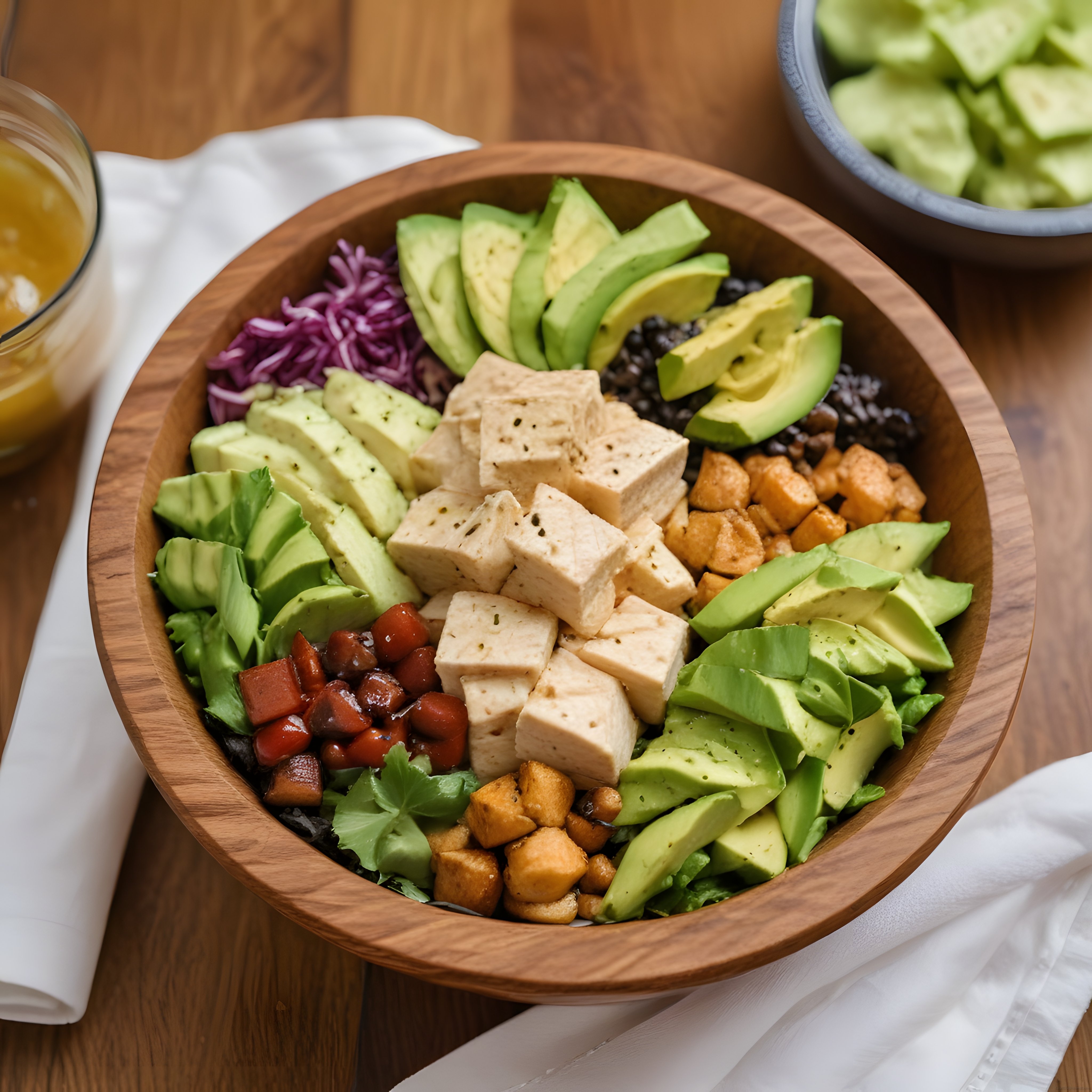 Renkli Vegan Kase Tarifi: Tofu, Avokado ve Taze Sebzelerle Besleyici Öğün