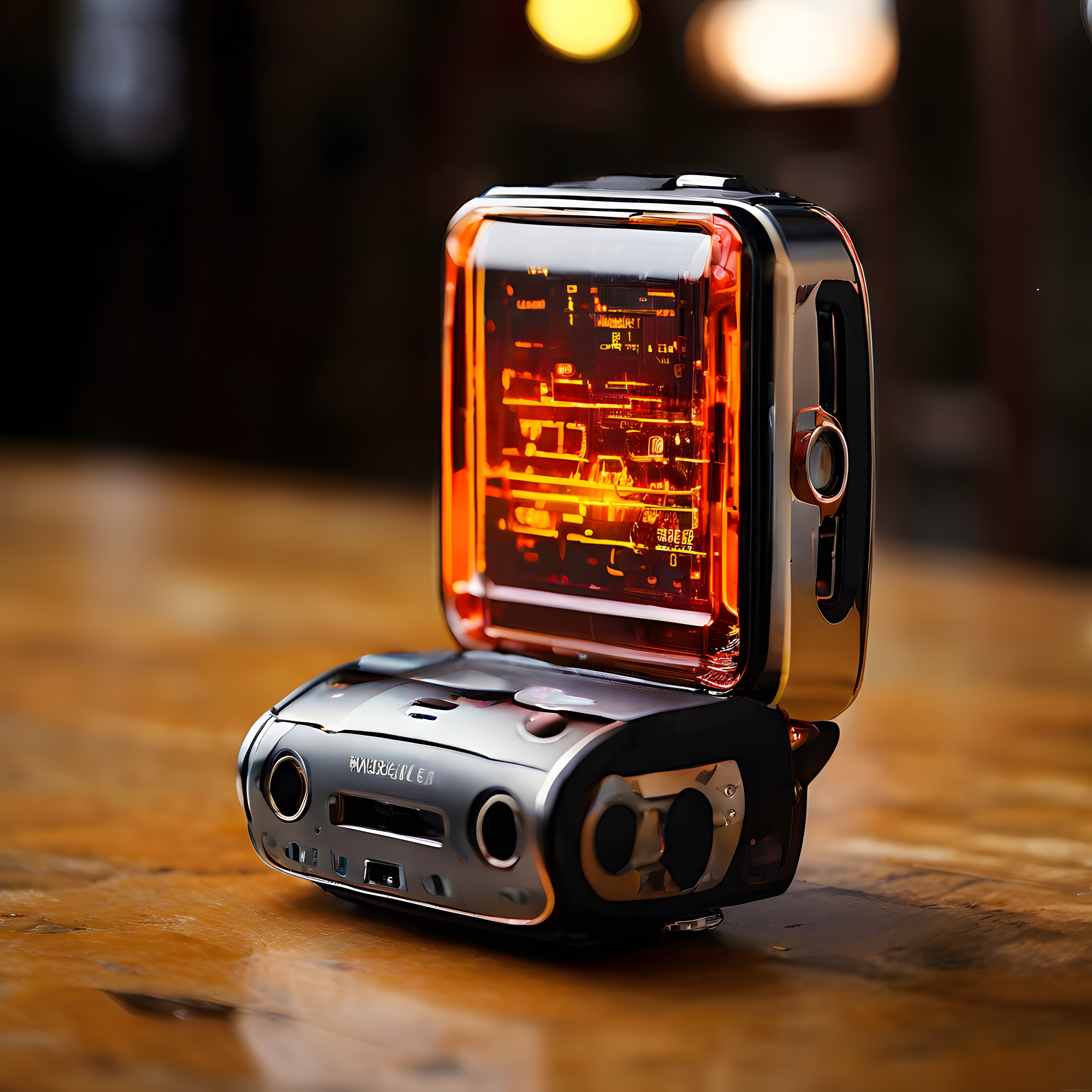 Retro Nixie Tüp Ekranlı Fütüristik Akıllı Saat Tasarım Konsepti